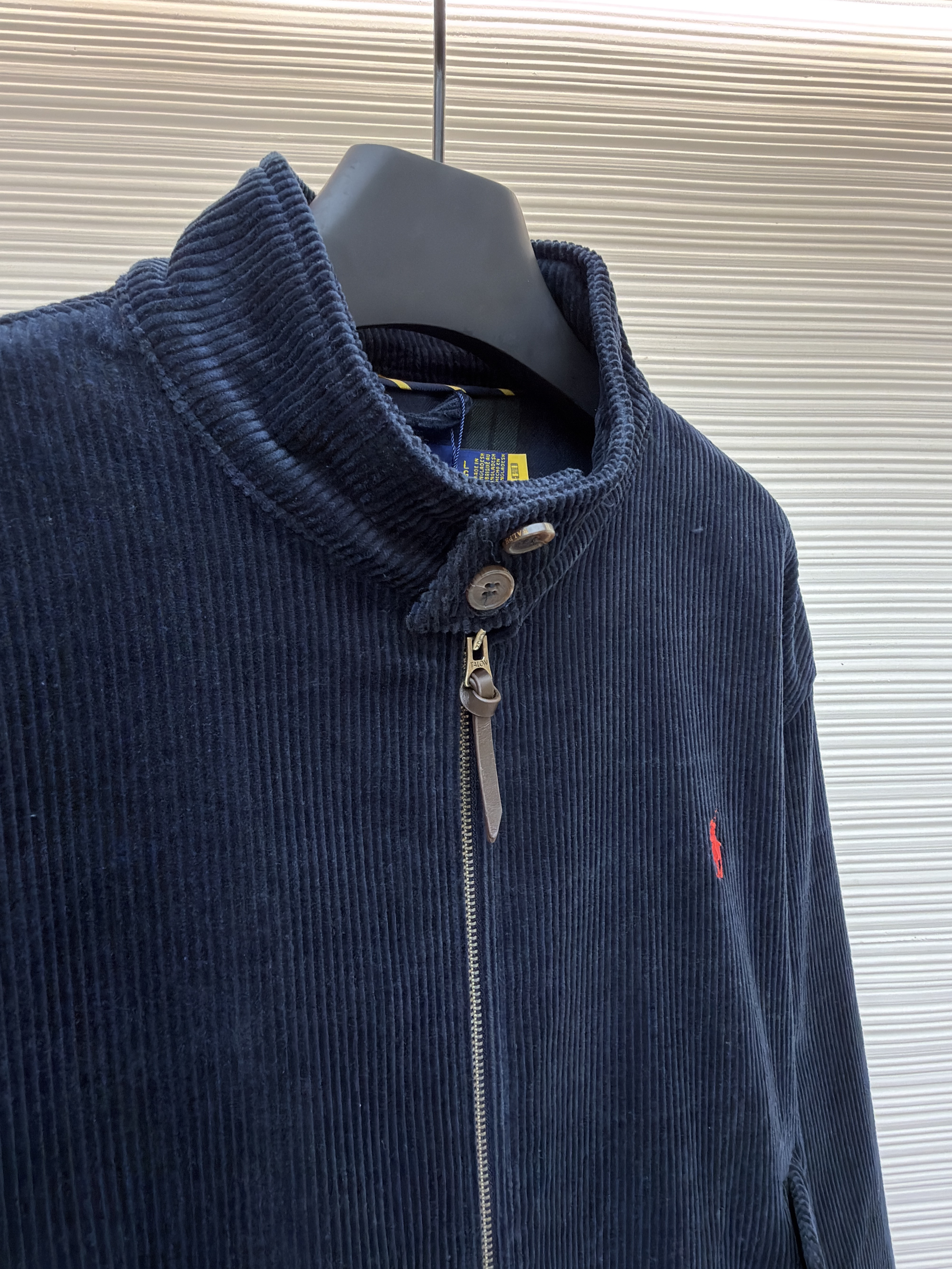 Ralph Lauren 拉夫劳伦 刺绣灯芯绒拉链夹克 外套 长袖 秋冬 棕色 藏蓝色 B5