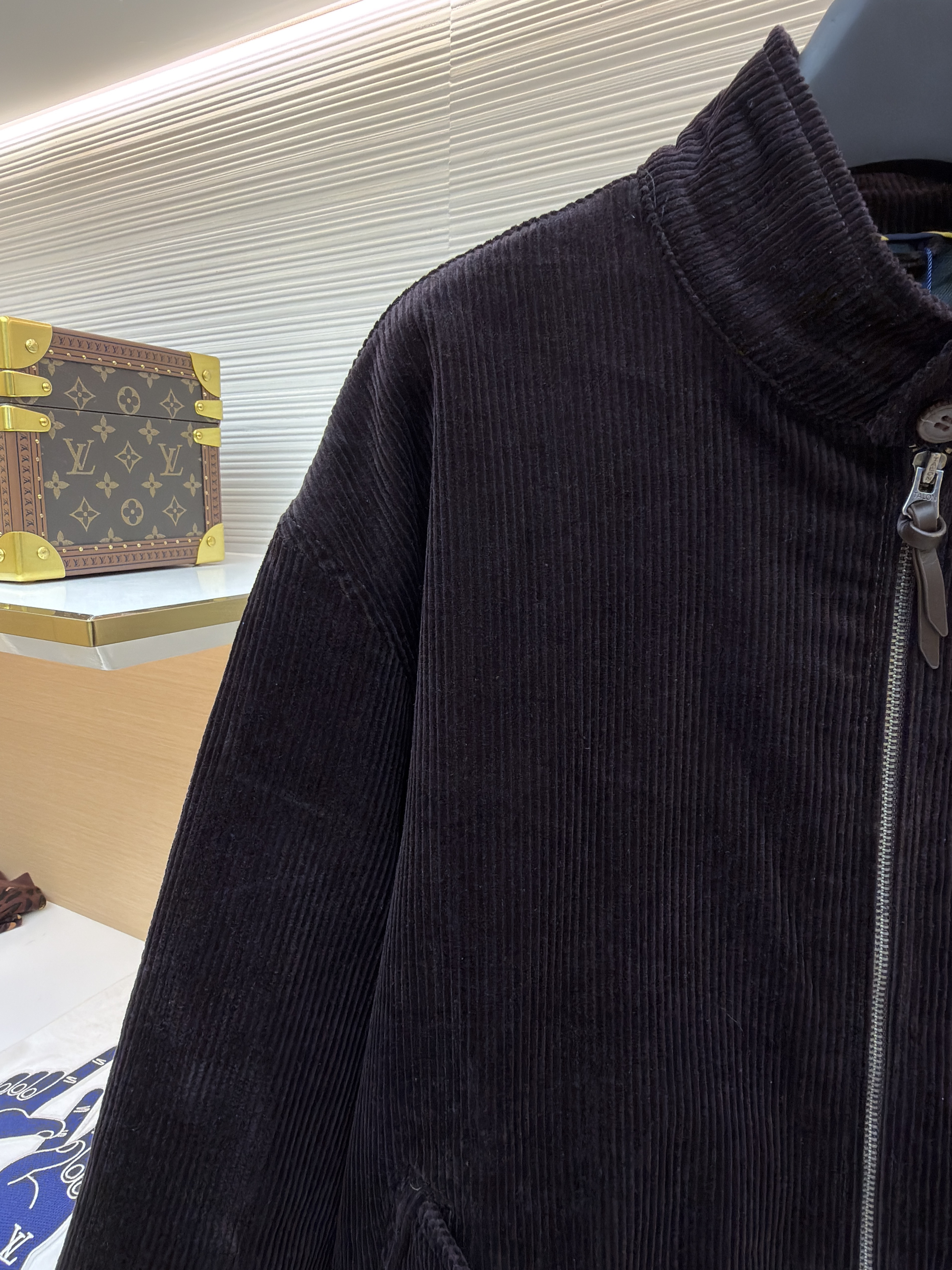 Ralph Lauren 拉夫劳伦 刺绣灯芯绒拉链夹克 外套 长袖 秋冬 棕色 藏蓝色 B5