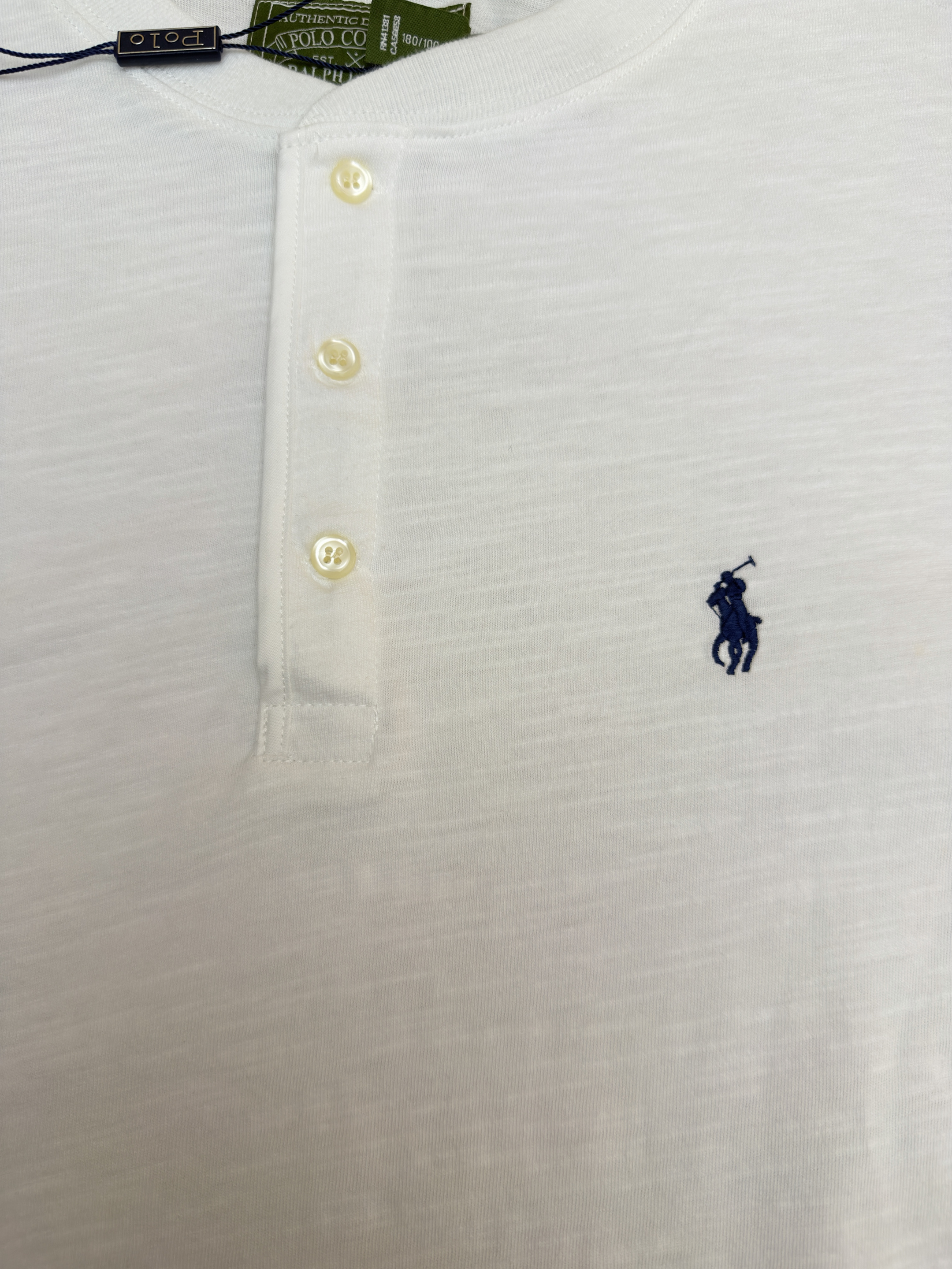 Ralph Lauren 拉夫劳伦 刺绣亨利领长袖T恤 打底衫 白色 黑色 A5