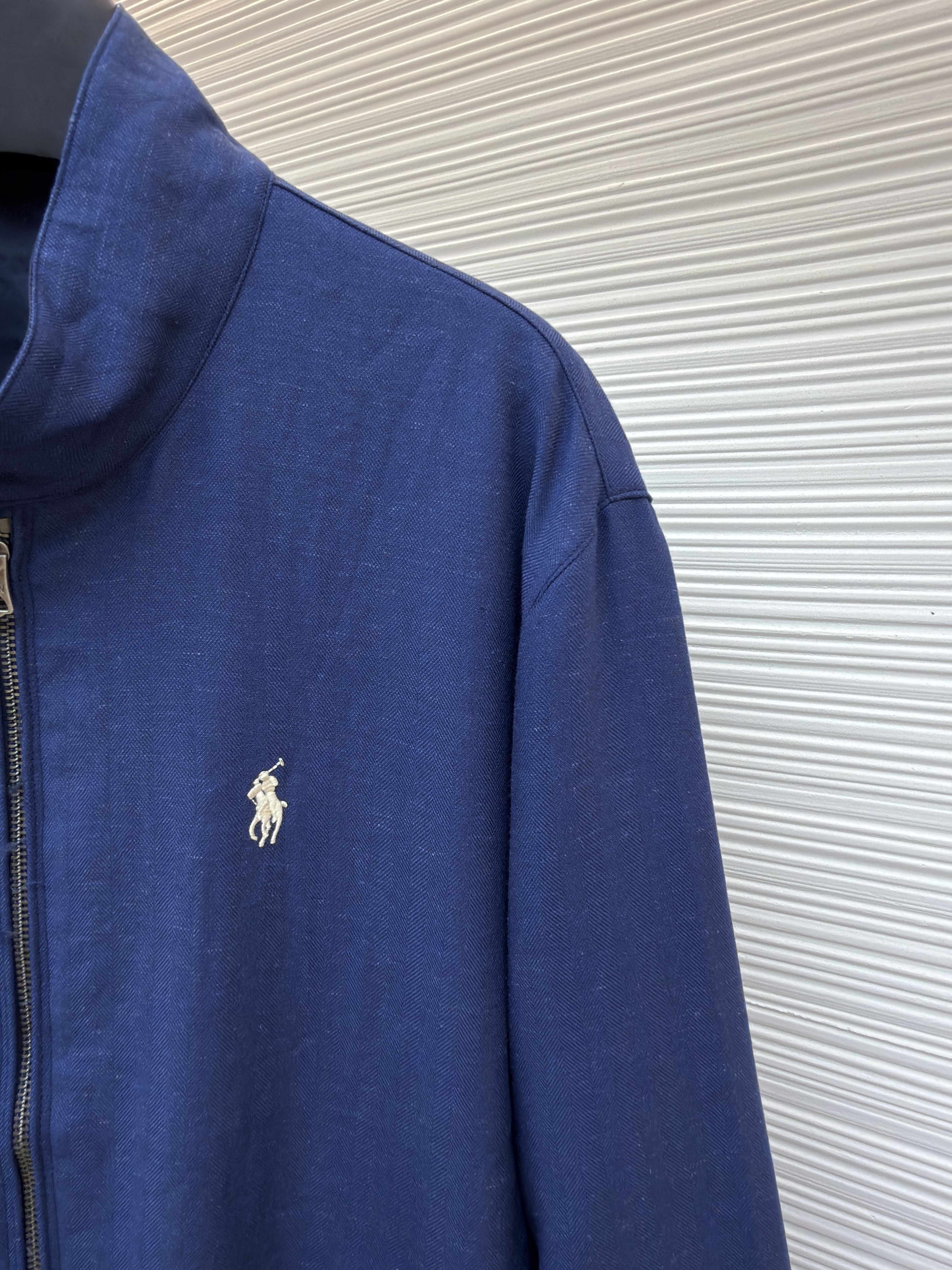 Ralph Lauren 拉夫劳伦 标识刺绣双面两穿拉链夹克 外套 长袖 卡其色 藏蓝色 B5 MNPOOTW15A20001410-410