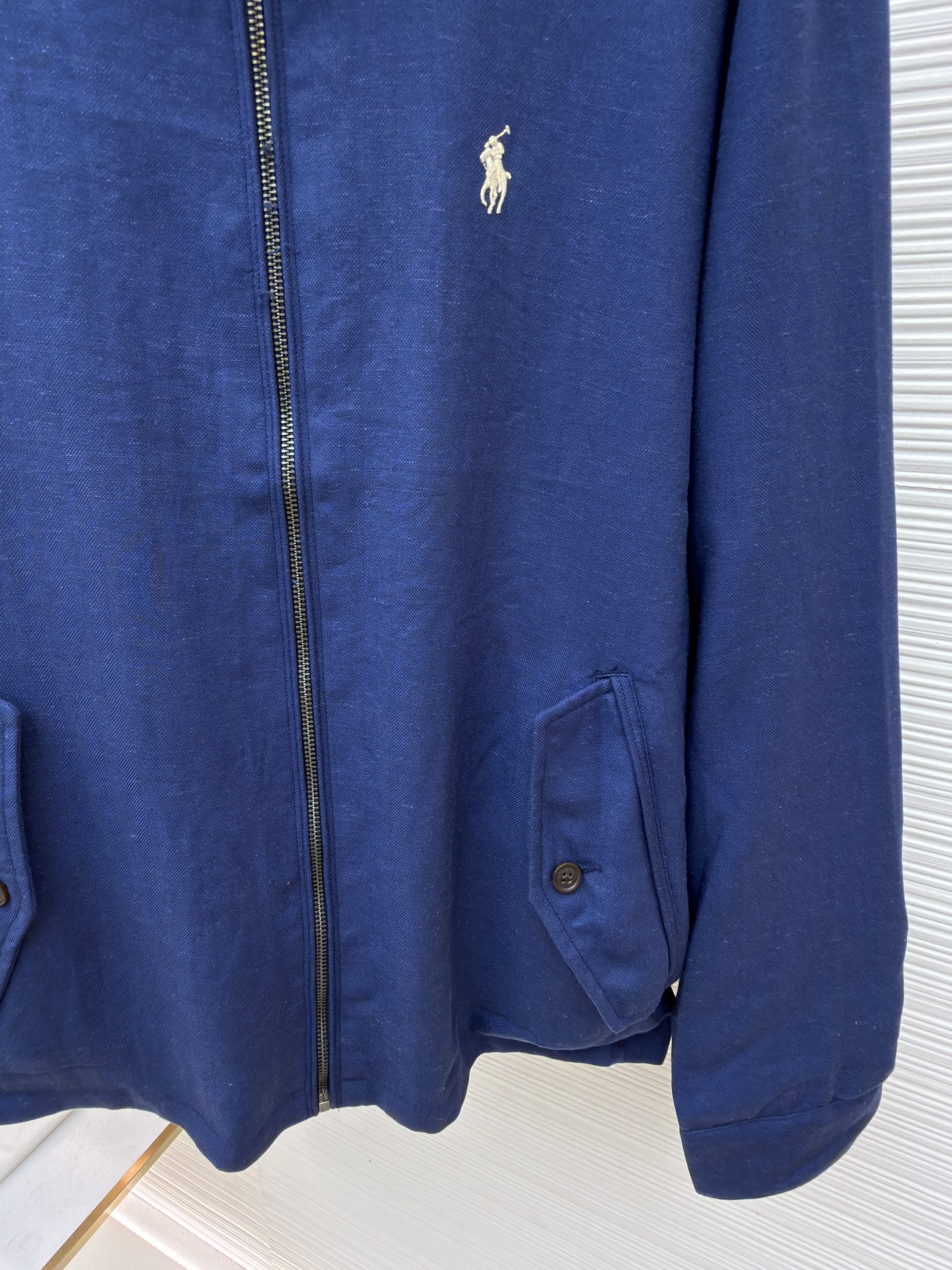 Ralph Lauren 拉夫劳伦 标识刺绣双面两穿拉链夹克 外套 长袖 卡其色 藏蓝色 B5 MNPOOTW15A20001410-410