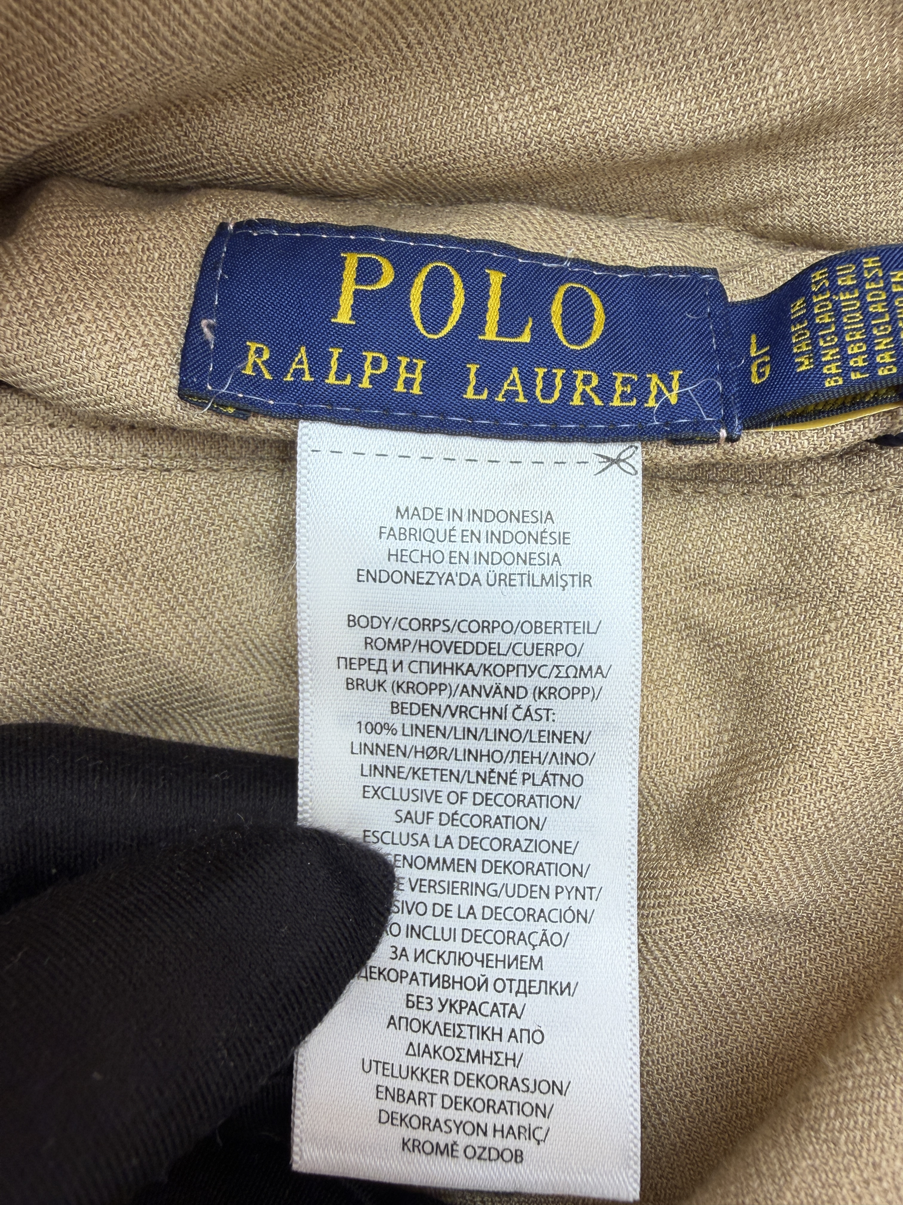 Ralph Lauren 拉夫劳伦 标识刺绣双面两穿拉链夹克 外套 长袖 卡其色 藏蓝色 B5 MNPOOTW15A20001410-410