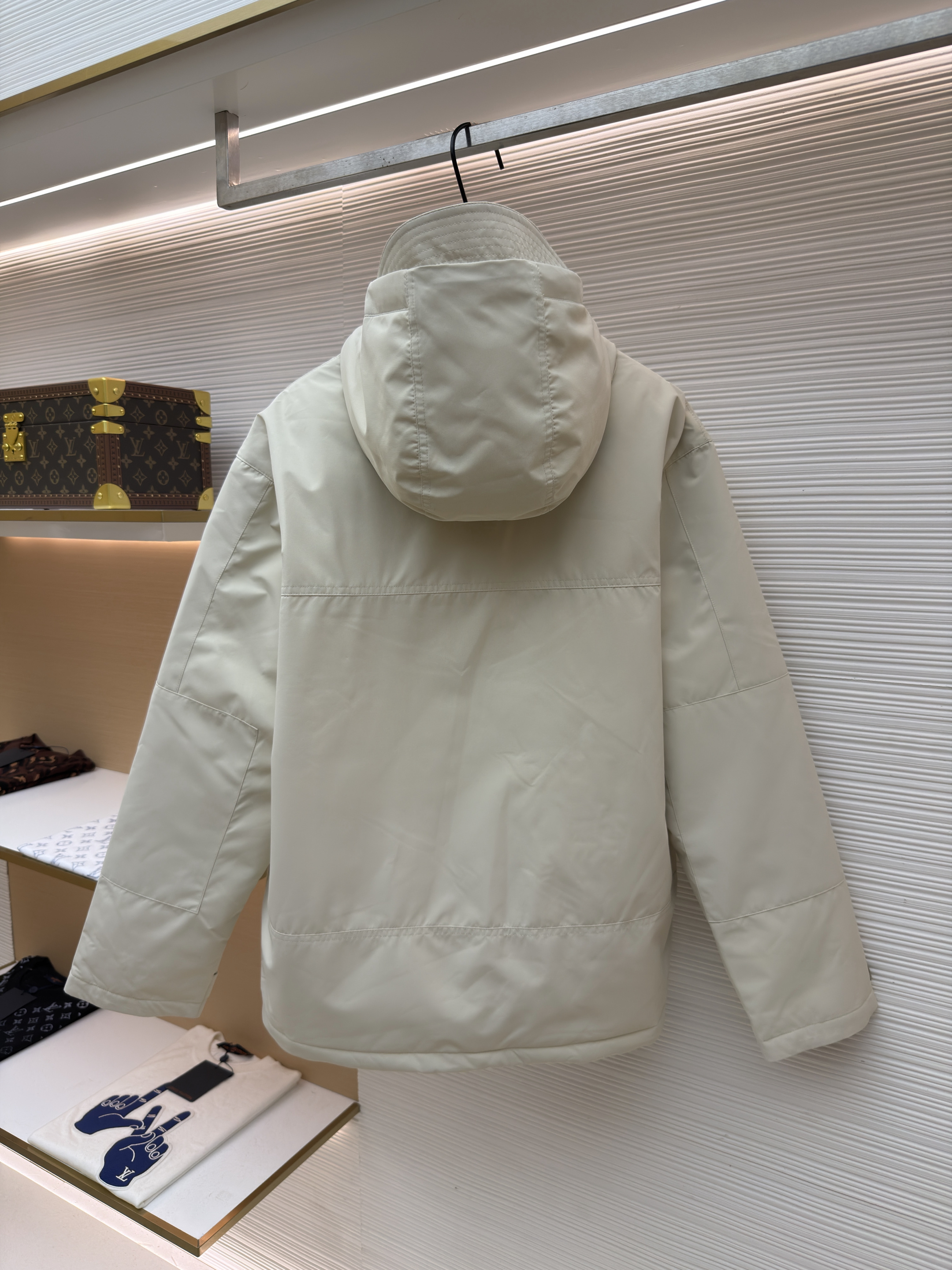 Ralph Lauren 拉夫劳伦 徽标拉链连帽羽绒服 夹克 外套 保暖 长袖 杏色 黑色 C5