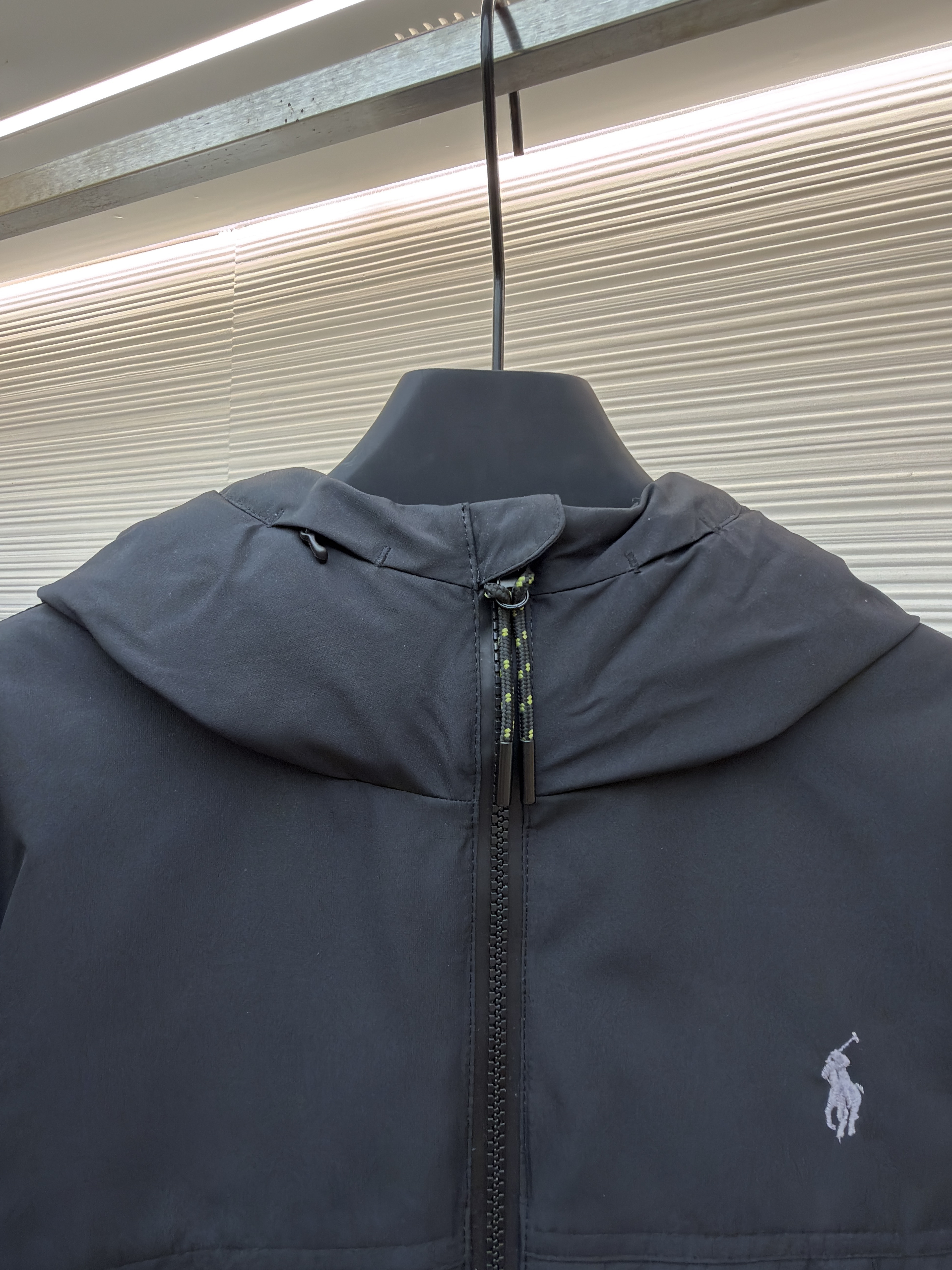 Ralph Lauren 拉夫劳伦 徽标拉链连帽羽绒服 夹克 外套 保暖 长袖 杏色 黑色 C5