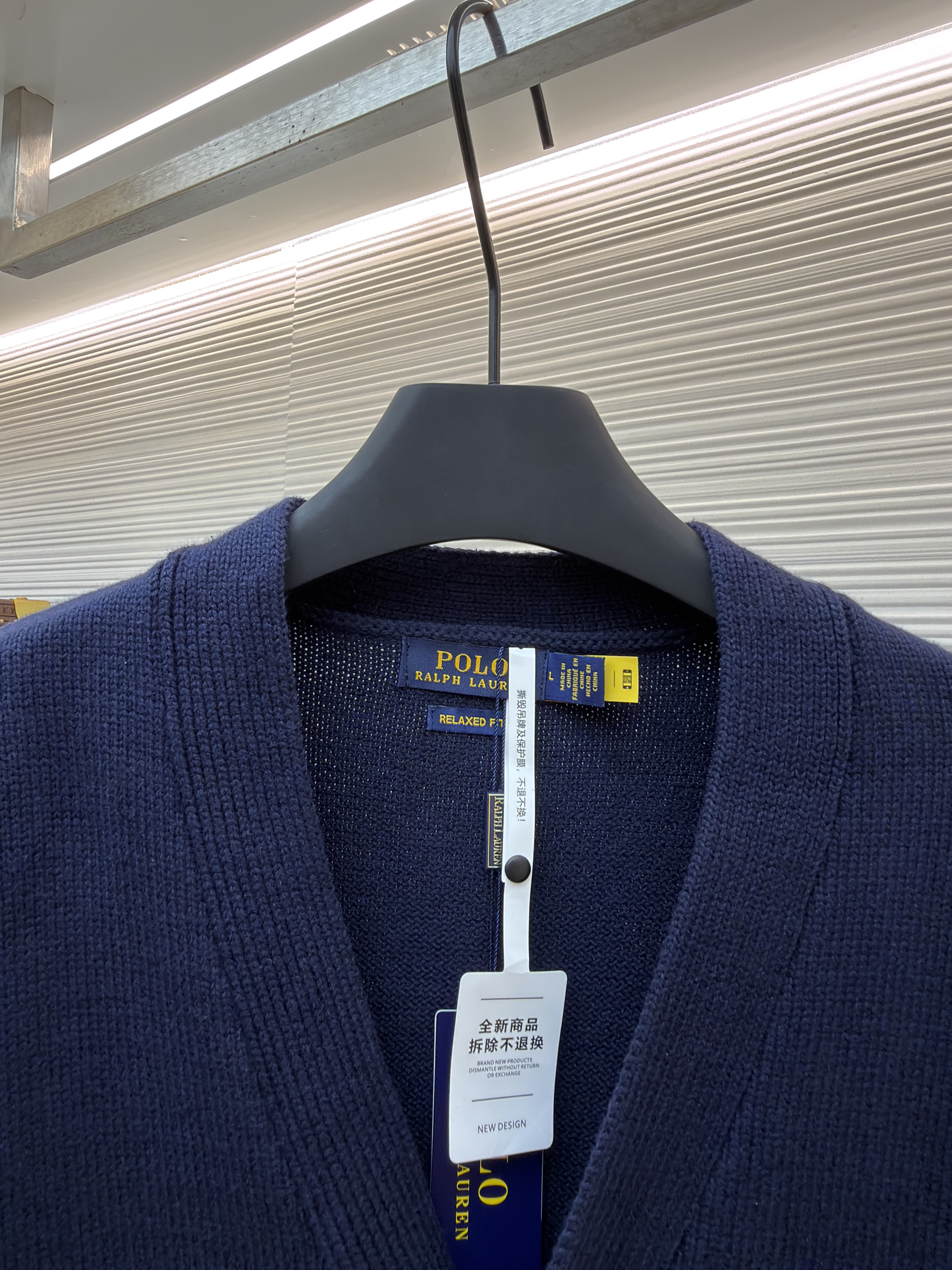 Ralph Lauren 拉夫劳伦 刺绣标识V领针织开衫 针织衫 毛衣 外套 长袖 藏蓝色 白色 卡其色 B0