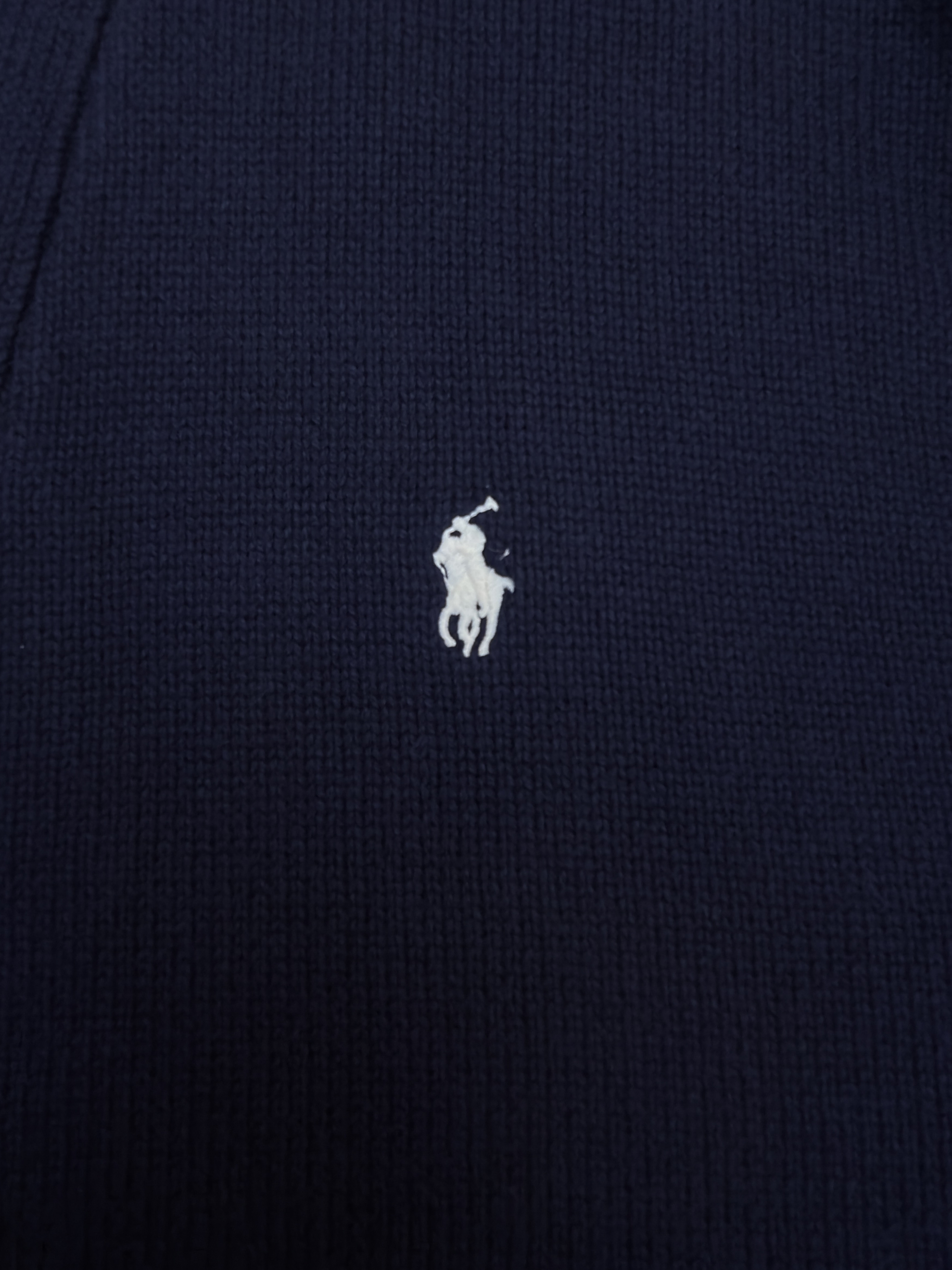 Ralph Lauren 拉夫劳伦 刺绣标识V领针织开衫 针织衫 毛衣 外套 长袖 藏蓝色 白色 卡其色 B0