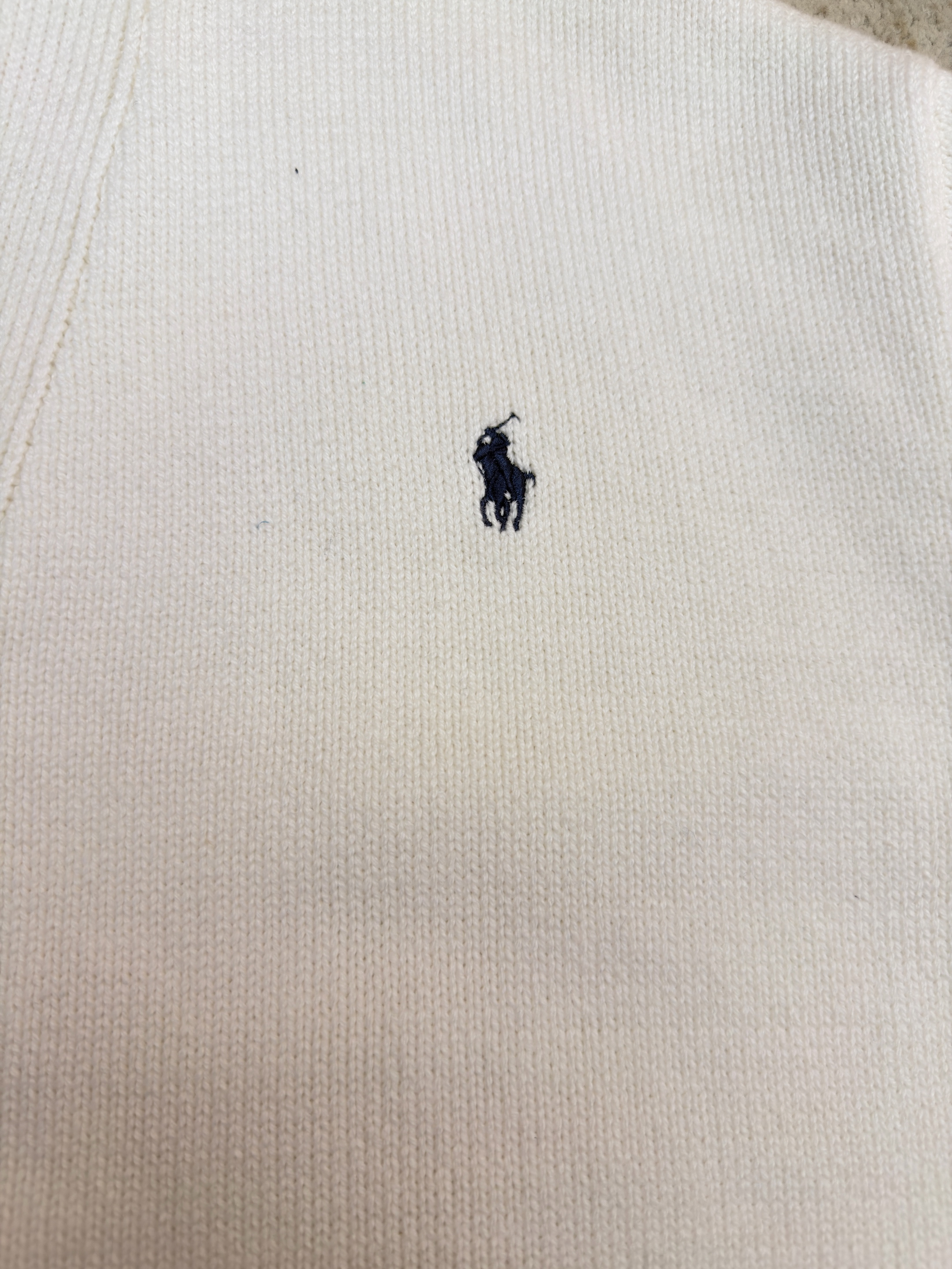 Ralph Lauren 拉夫劳伦 刺绣标识V领针织开衫 针织衫 毛衣 外套 长袖 藏蓝色 白色 卡其色 B0
