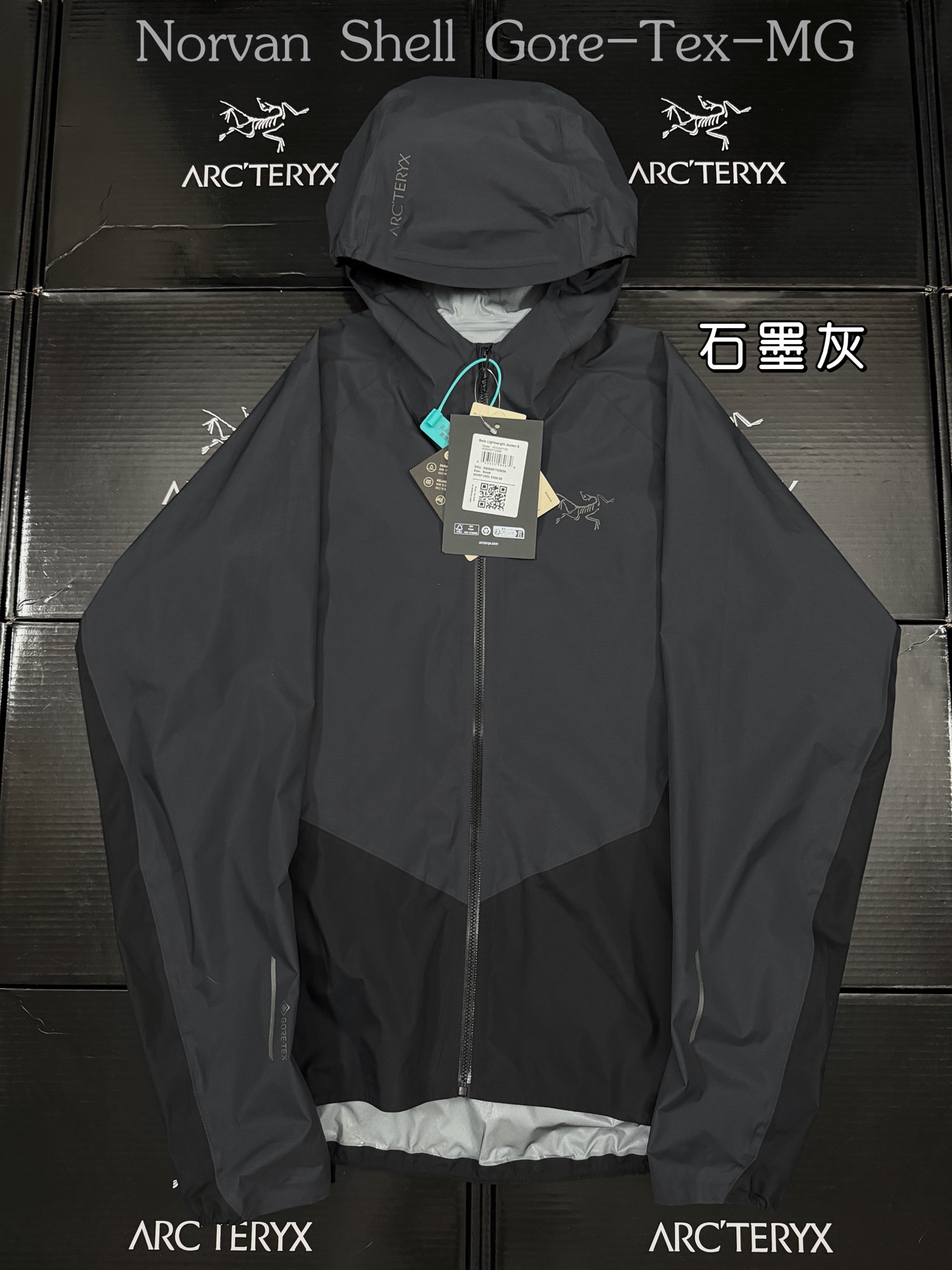 C26台州 Arcteryx 始祖鸟 NORVAN Shell Gore-Tex 轻量 薄款 防晒冲锋衣 夹克 长袖 男款B5 30514
