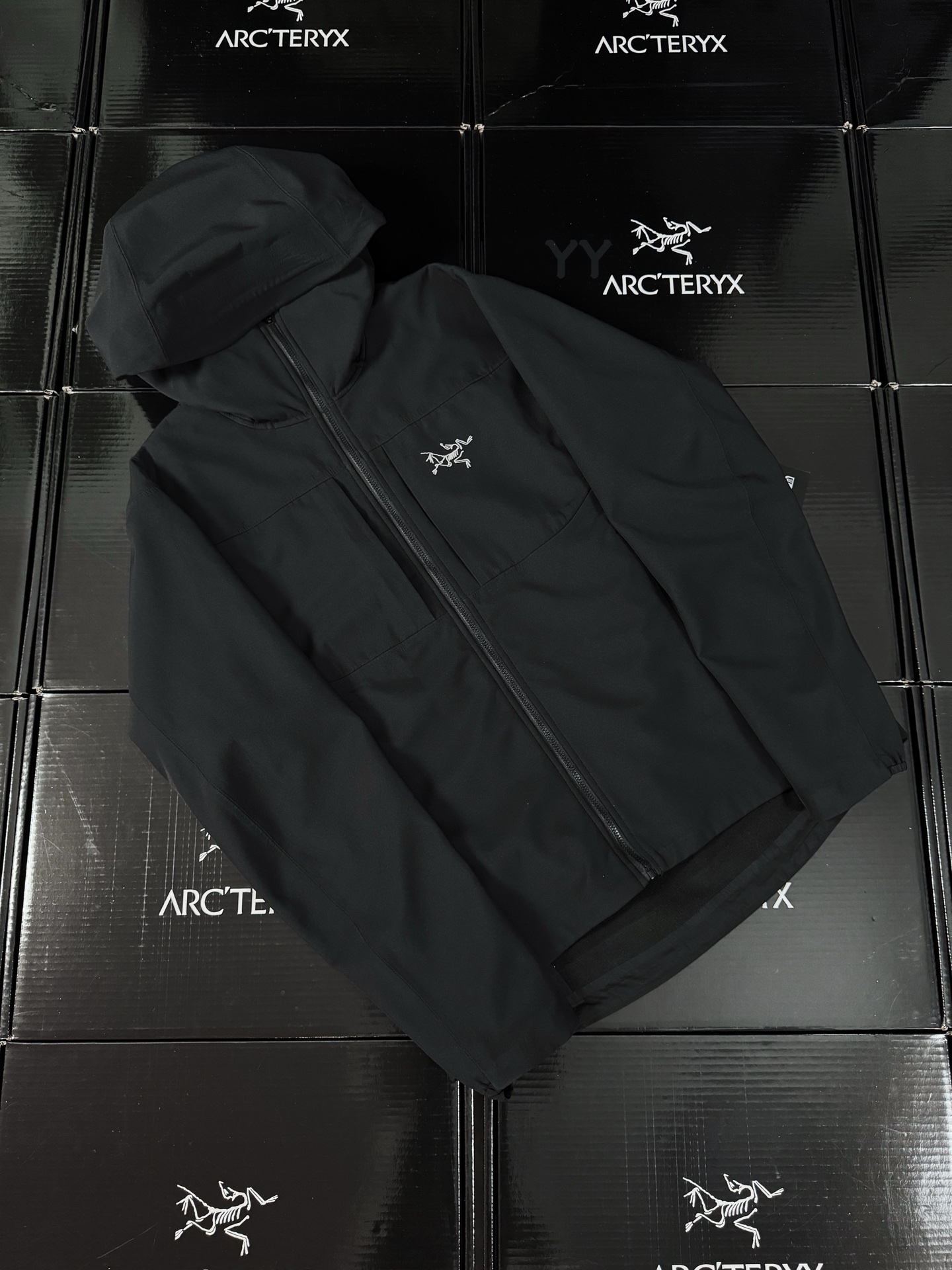 G04 台州 Arcteryx 始祖鸟 GAMMA MX HOODY 软壳连帽 冲锋衣 长袖 男款 黑色B0-X000008485
