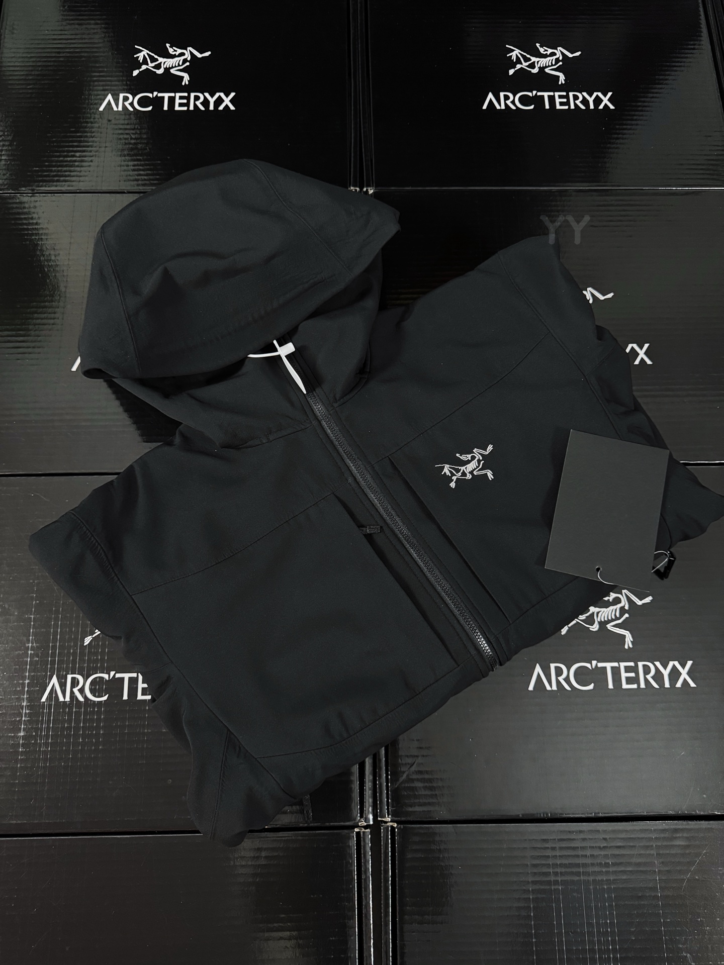 G04 台州 Arcteryx 始祖鸟 GAMMA MX HOODY 软壳连帽 冲锋衣 长袖 男款 黑色B0-X000008485