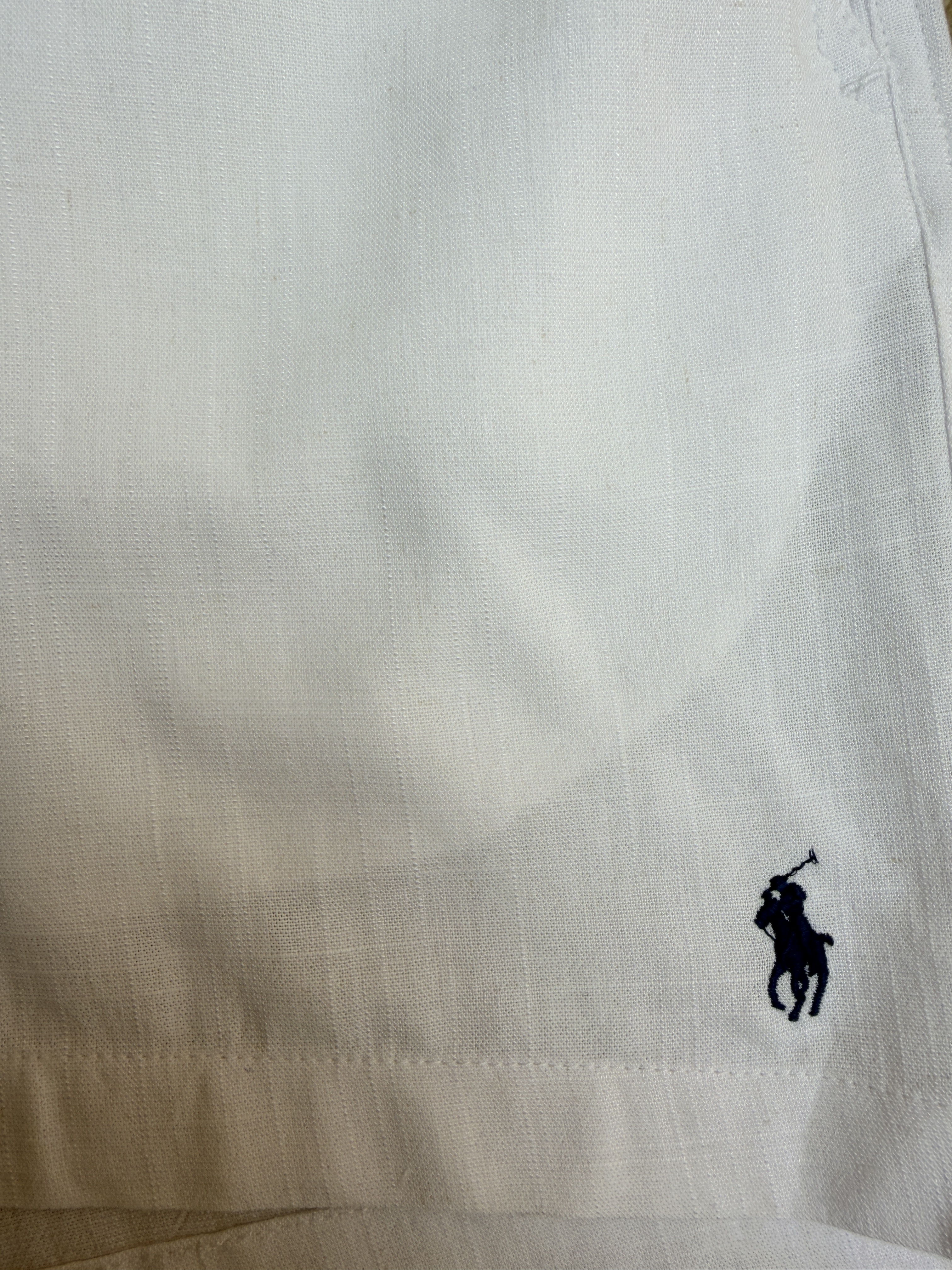 Ralph Lauren 拉夫劳伦 亚麻刺绣松紧腰短裤 休闲裤 裤子 白色 黑色 藏蓝色 A2