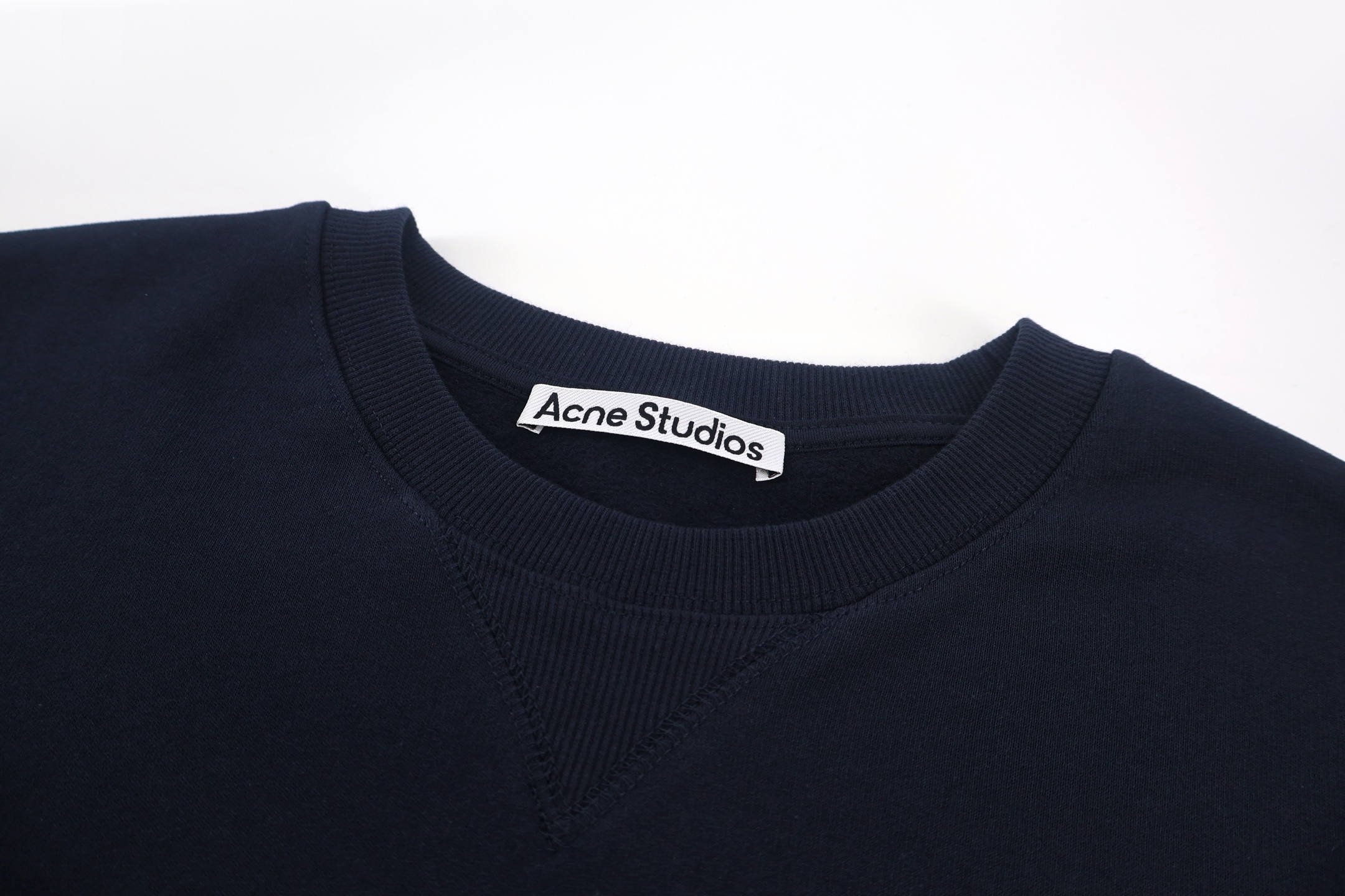 Acne Studios 刺绣徽标抓绒圆领卫衣 套头 外套 长袖 藏蓝色 绿色 粉色 B0 
