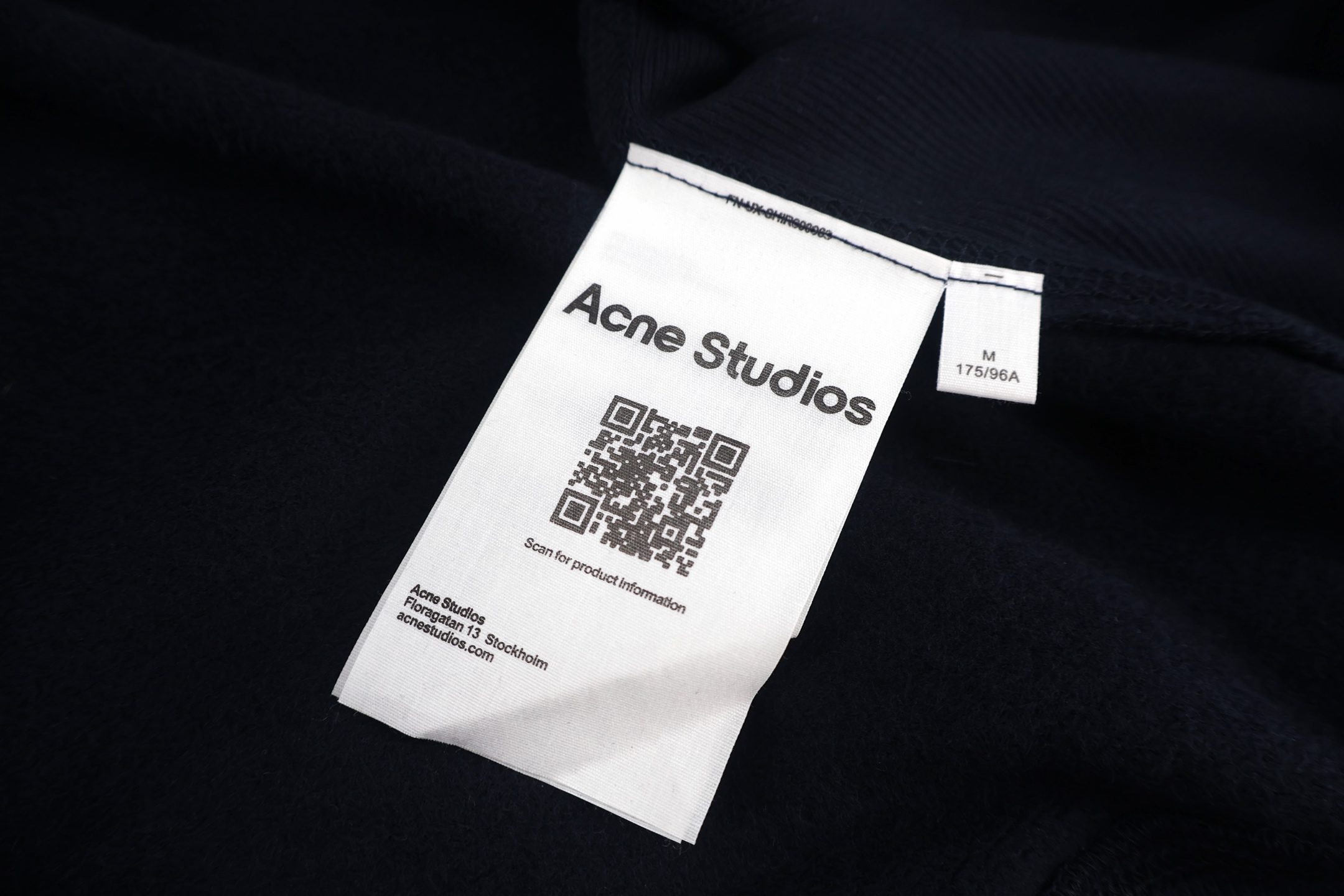 Acne Studios 刺绣徽标抓绒圆领卫衣 套头 外套 长袖 藏蓝色 绿色 粉色 B0 