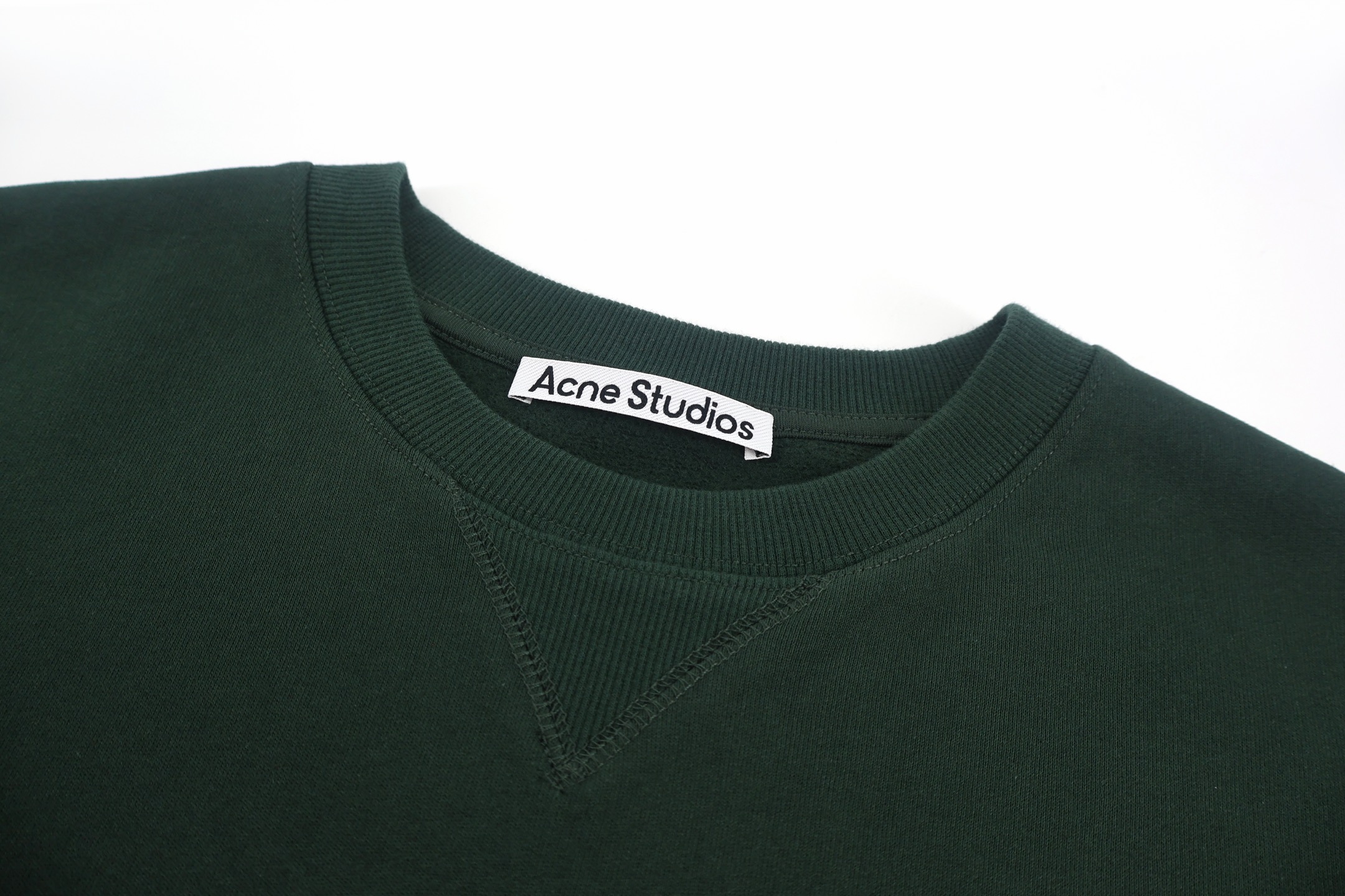 Acne Studios 刺绣徽标抓绒圆领卫衣 套头 外套 长袖 藏蓝色 绿色 粉色 B0 