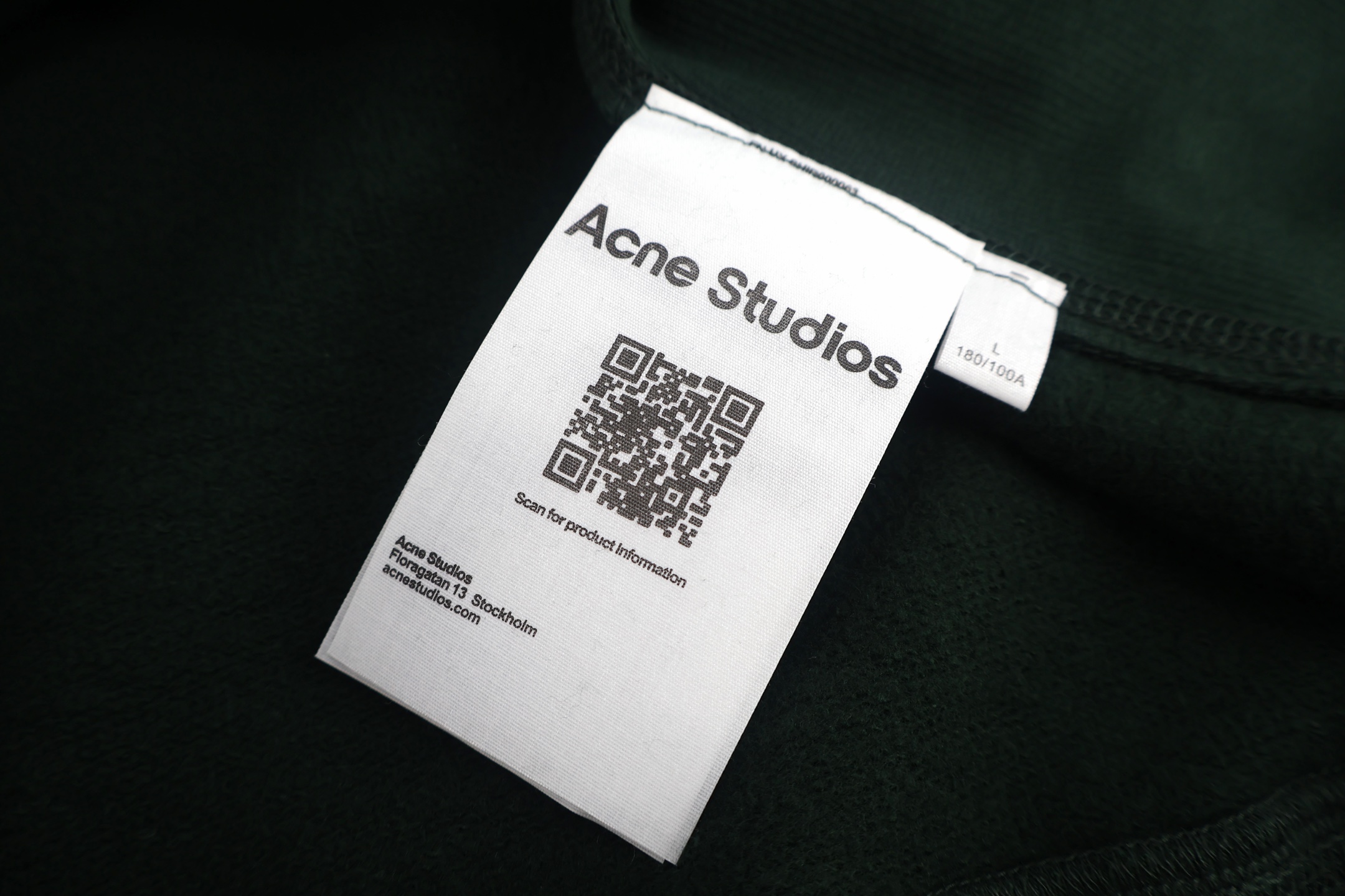 Acne Studios 刺绣徽标抓绒圆领卫衣 套头 外套 长袖 藏蓝色 绿色 粉色 B0 