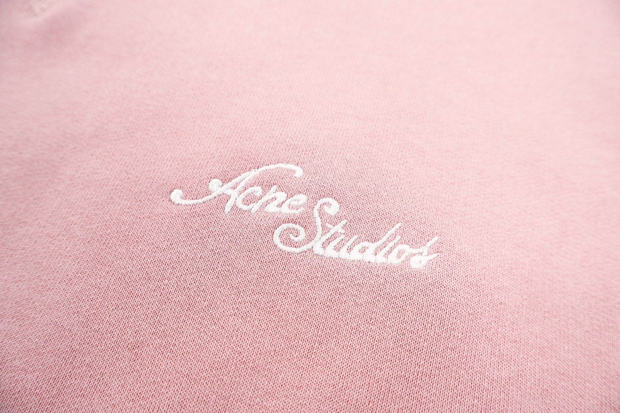 Acne Studios 刺绣徽标抓绒圆领卫衣 套头 外套 长袖 藏蓝色 绿色 粉色 B0 