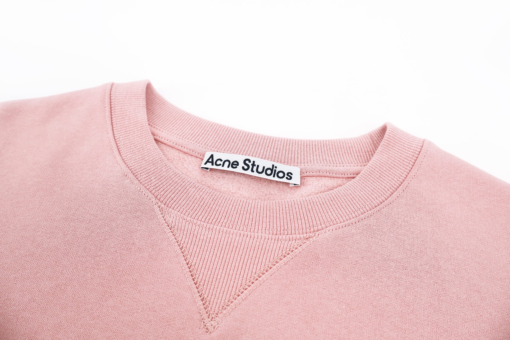 Acne Studios 刺绣徽标抓绒圆领卫衣 套头 外套 长袖 藏蓝色 绿色 粉色 B0 