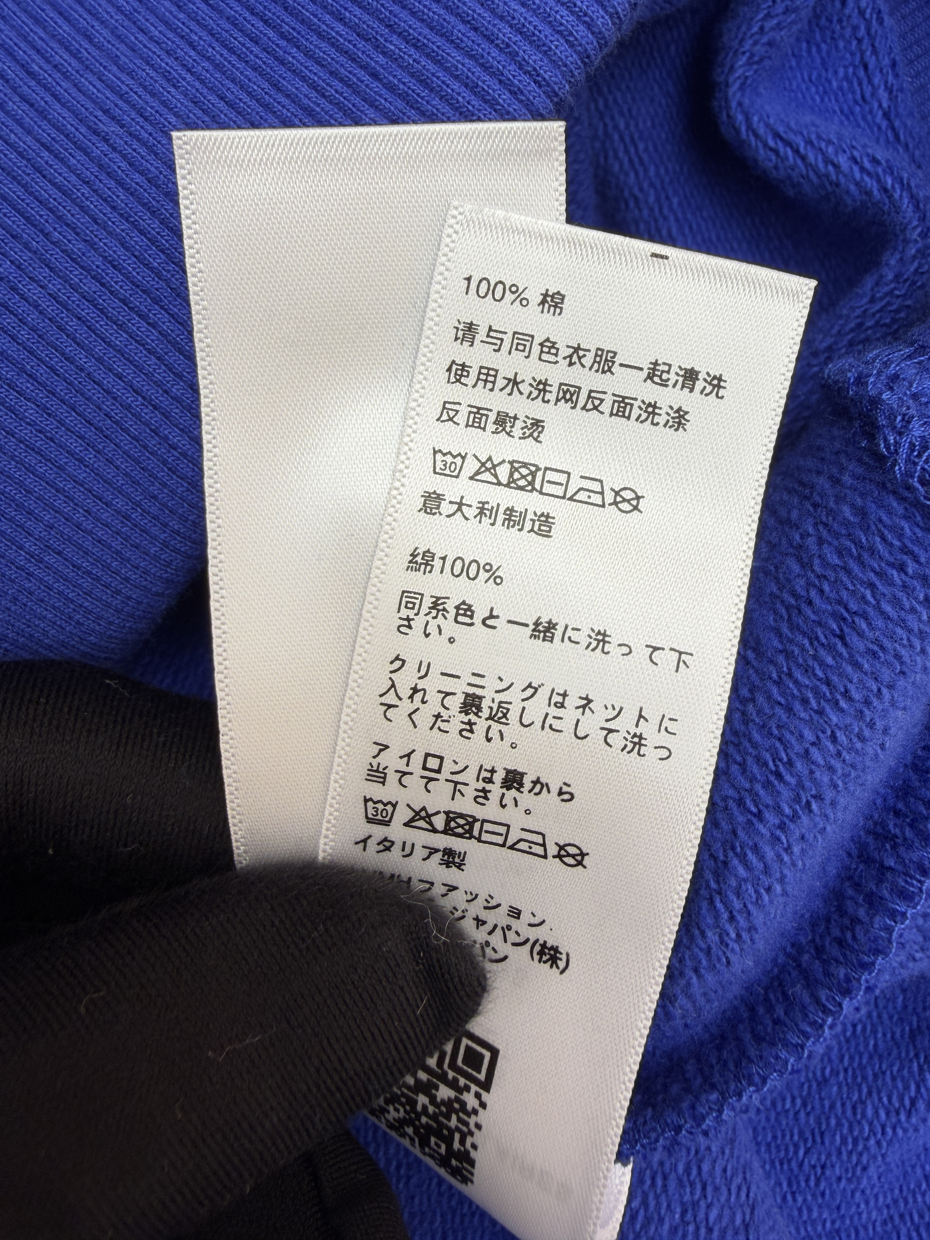 CELINE 赛琳 印花标识圆领卫衣 套头 外套 长袖 白色 蓝色 A7