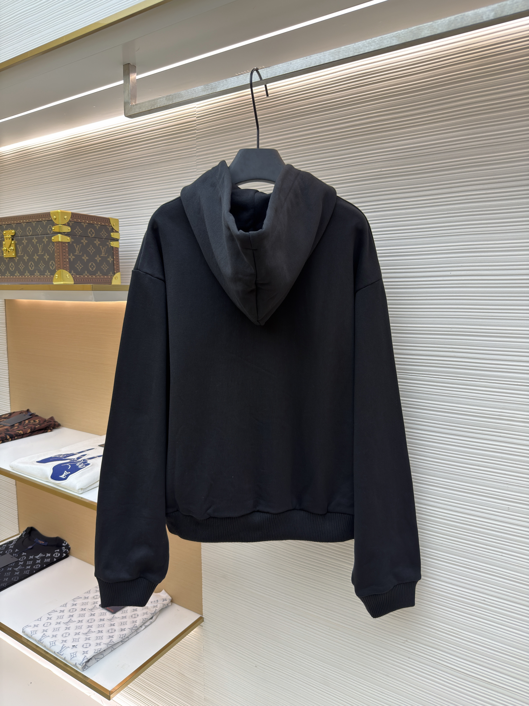 CELINE 赛琳 印花拉链连帽卫衣 连帽衫 外套 夹克 长袖 黑色 B0