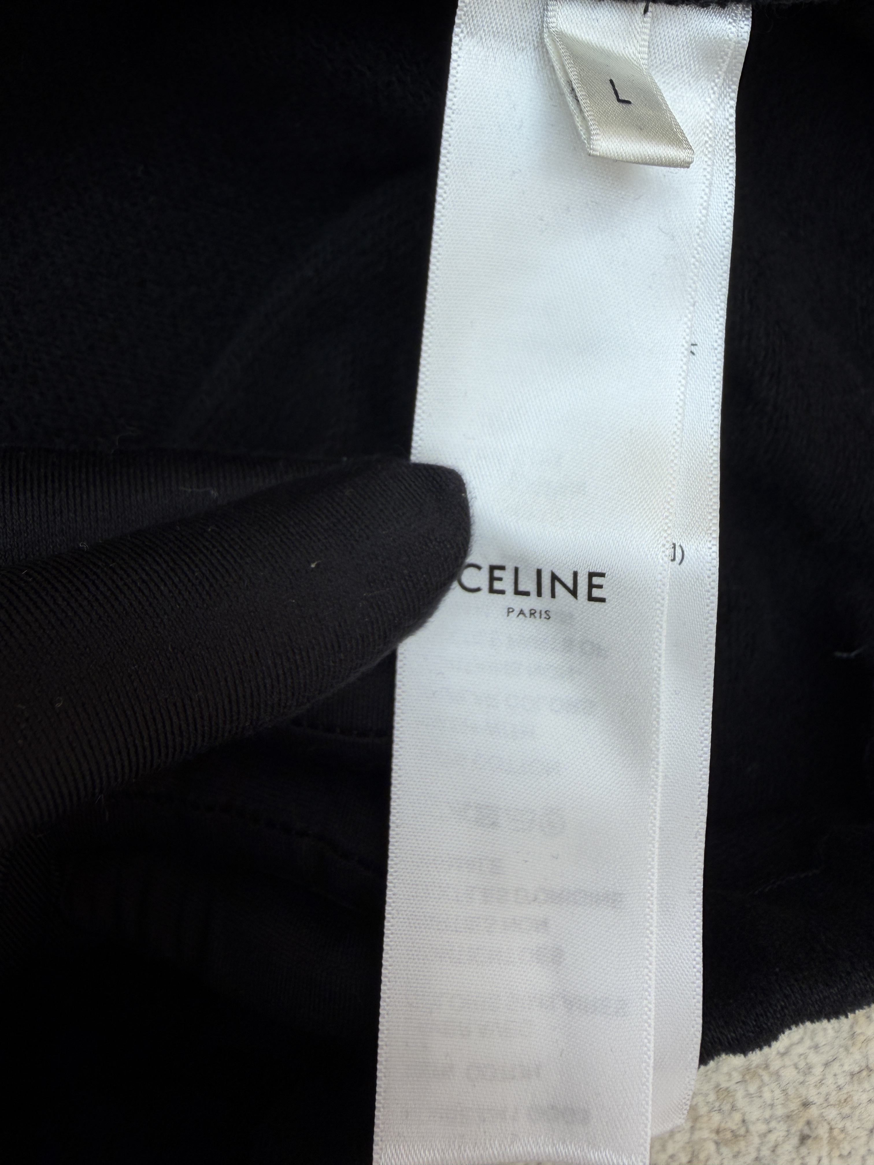 CELINE 赛琳 刺绣拉链棒球服外套 夹克 长袖 秋冬 黑色 B2
