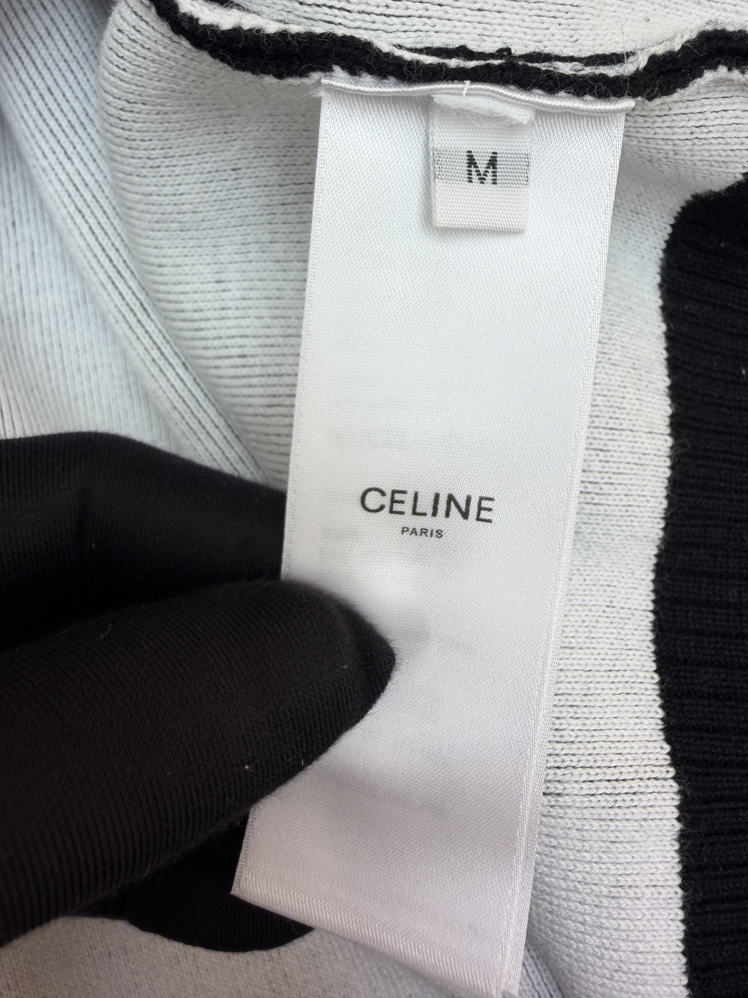 CELINE 赛琳 凯旋门提花套头针织毛衣 针织衫 外套 长袖 黑色 B0