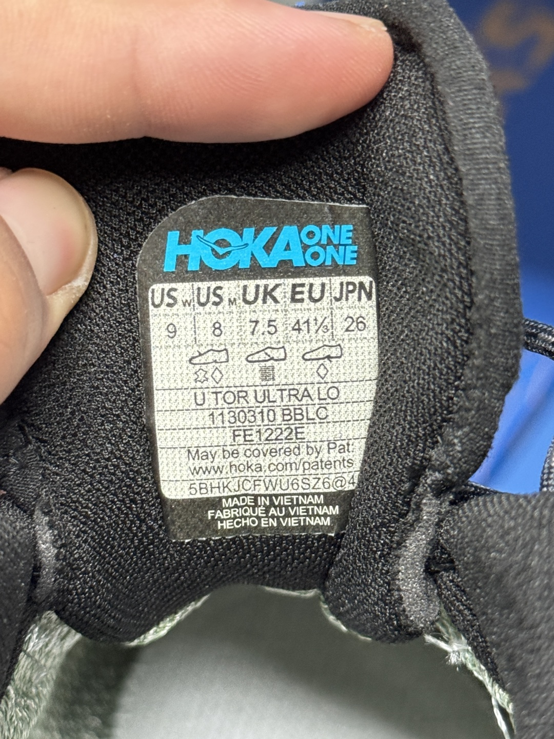 防水版HOKA ONE ONE Tor Ultra Low Gore-Tex  托亚 低筒 戶外 登山 防水 跑步鞋 户外鞋 男鞋 黑色1130310