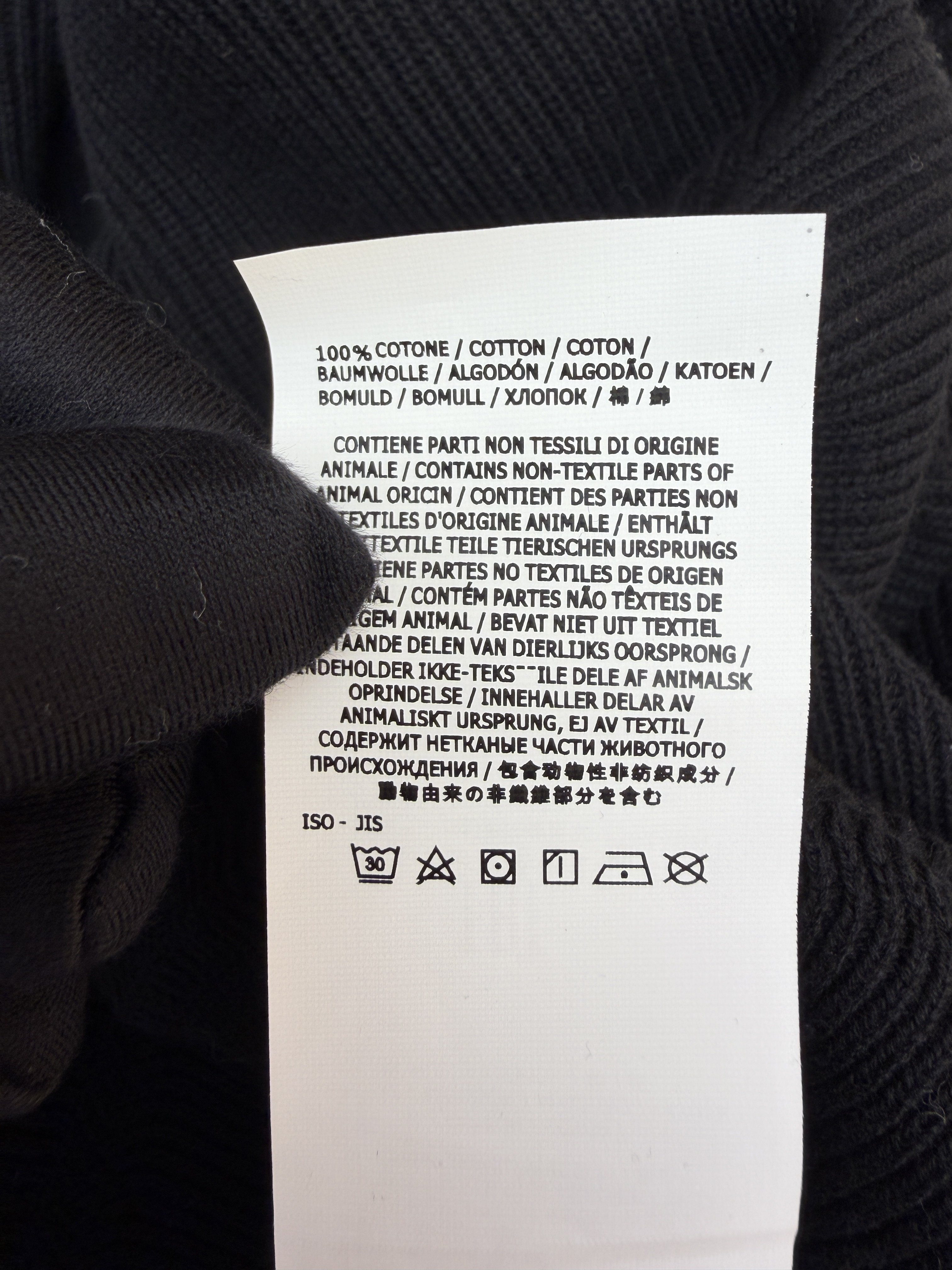 STONE ISLAND 石头岛 徽标半拉链立领针织衫 毛衣 长袖 外套 黑色 B0