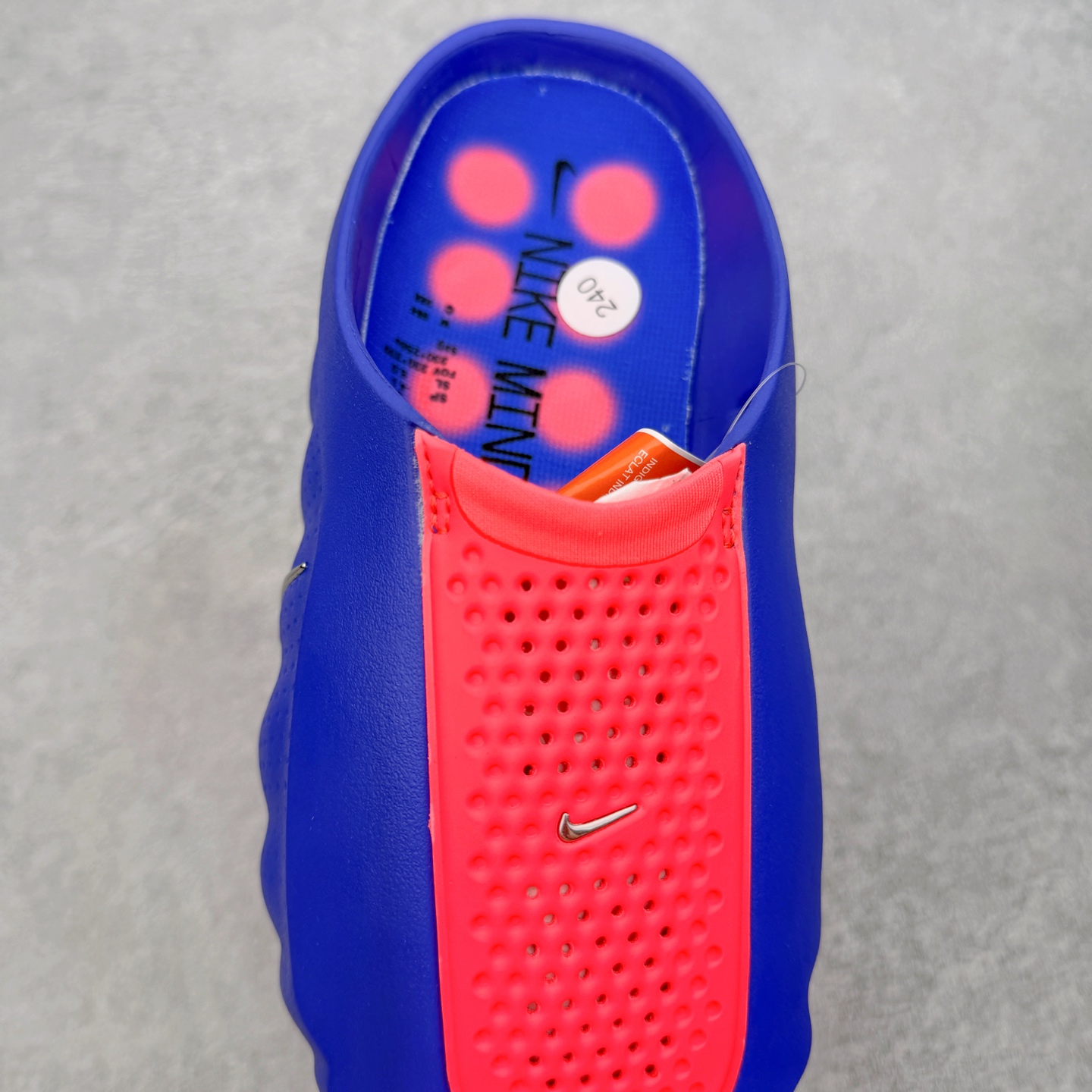 Nike Mind 001 按摩鞋 舒适柔软 包头 拖鞋男女同款  蓝红 HQ4307-200
