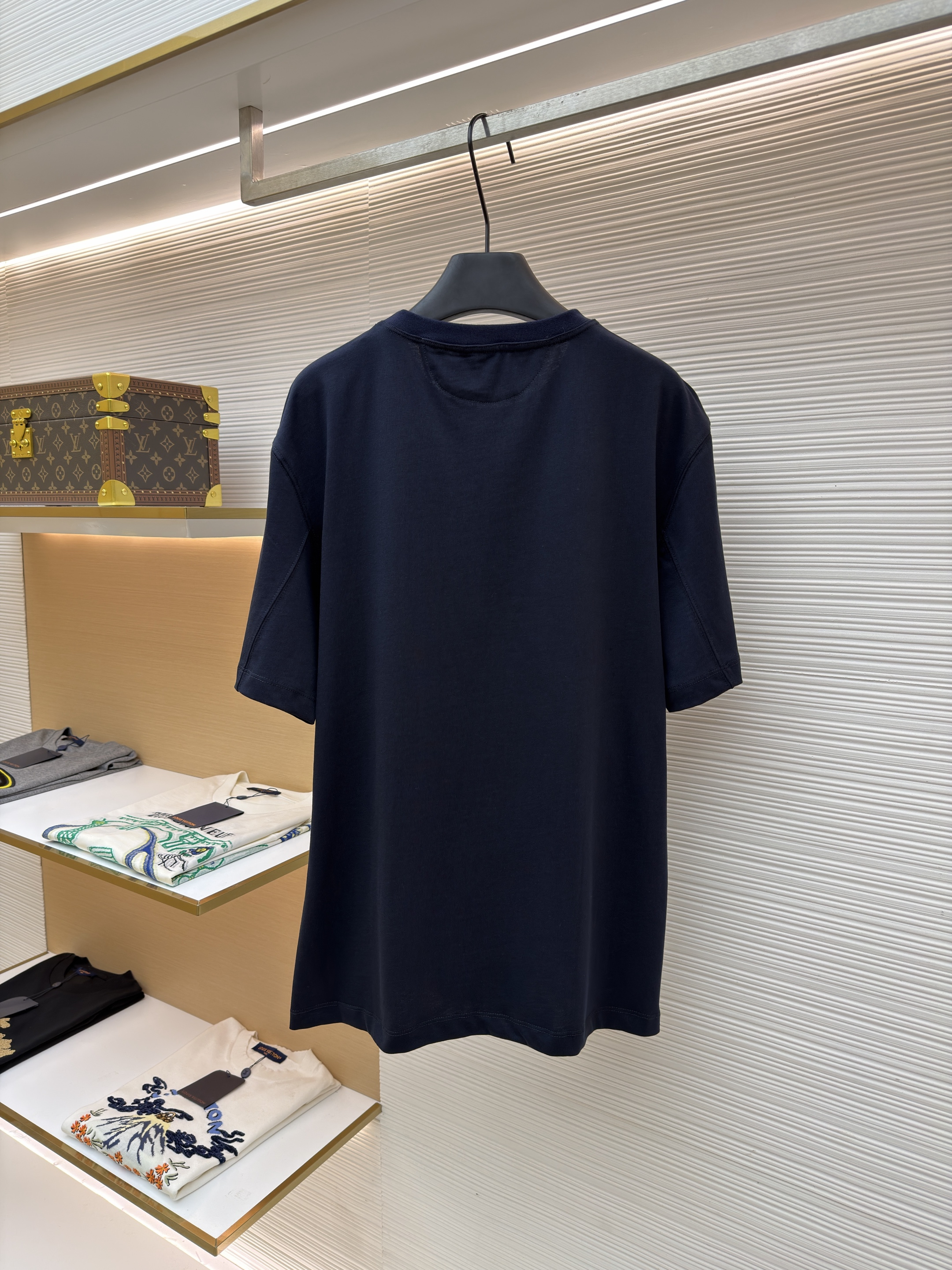 Brunello Cucinelli BC 标识印花圆领短袖 T恤 夏款 黑色 白色 A0