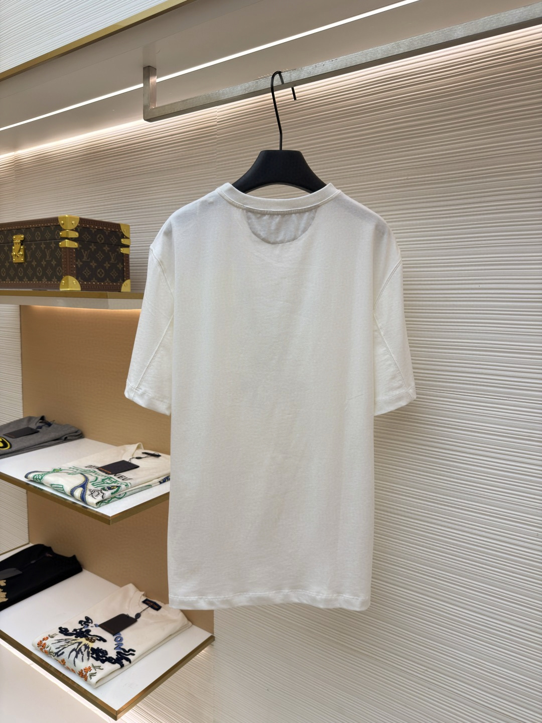 Brunello Cucinelli BC 标识印花圆领短袖 T恤 夏款 黑色 白色 A0