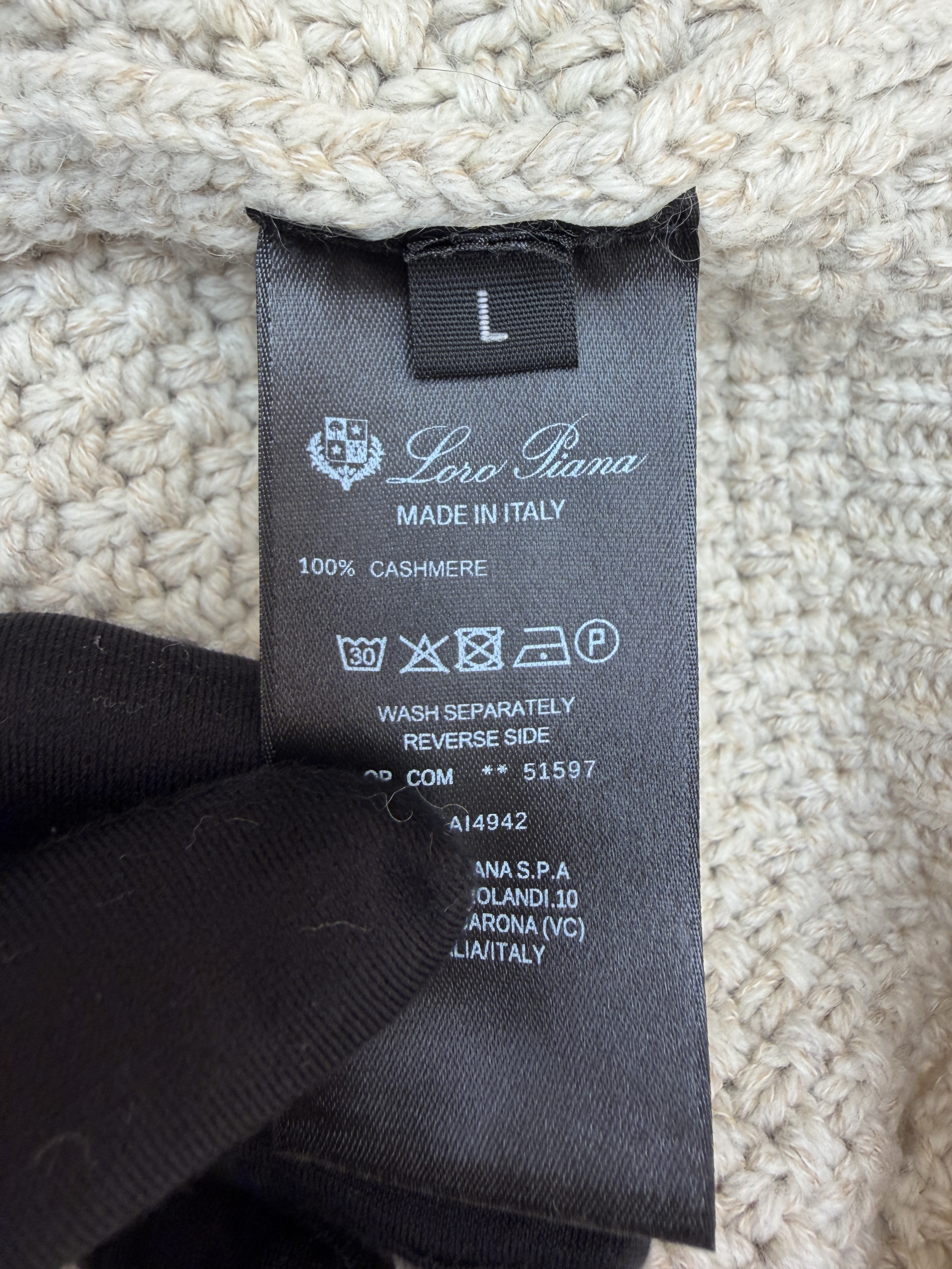 Loro Piana LP 圆领针织开衫 毛衣 针织衫 外套 长袖 秋冬 杏色 B0
