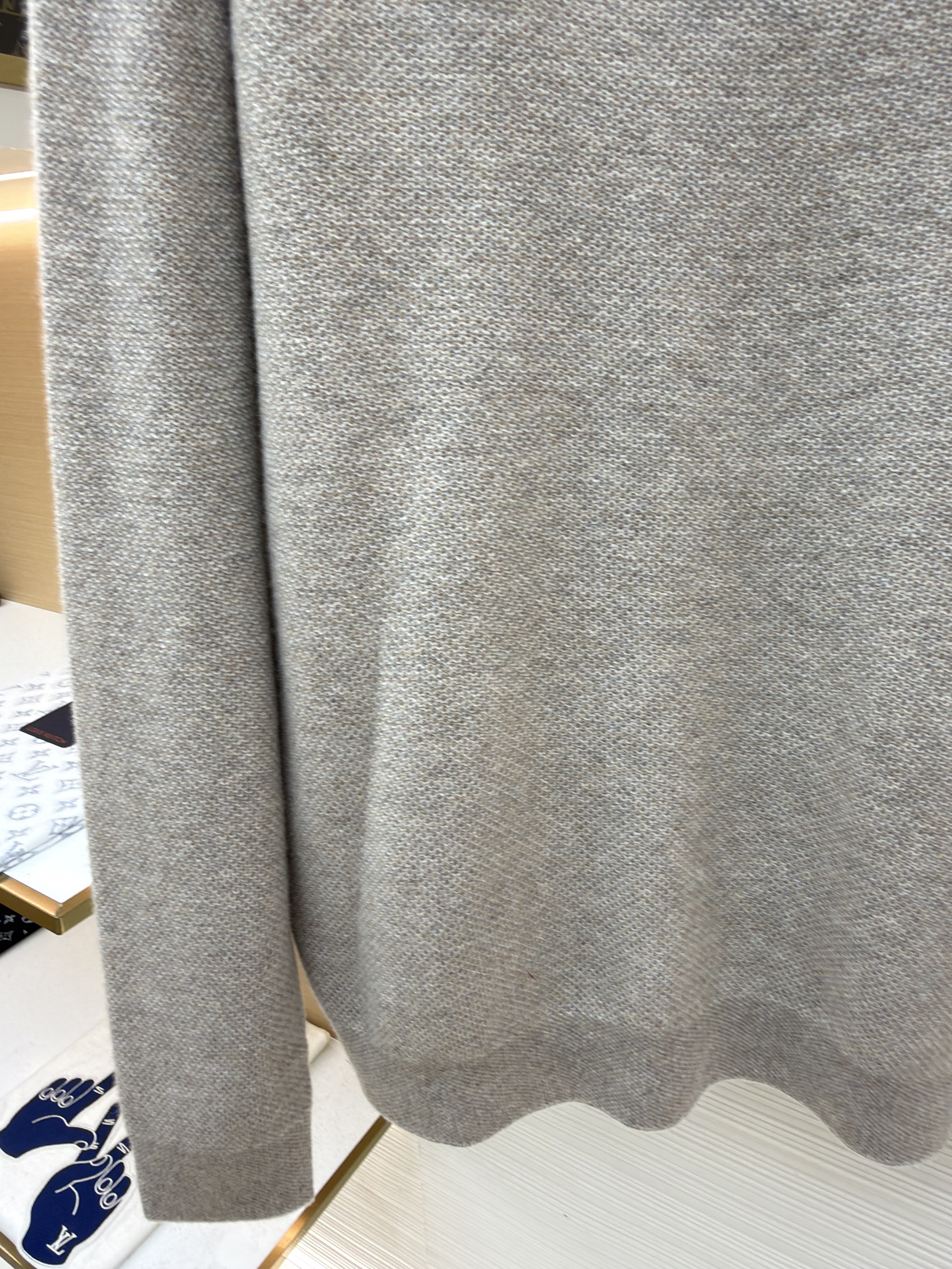 Loro Piana LP 藤格双层领套头针织毛衣 针织衫 外套 长袖 秋冬 木色 深木色 B5