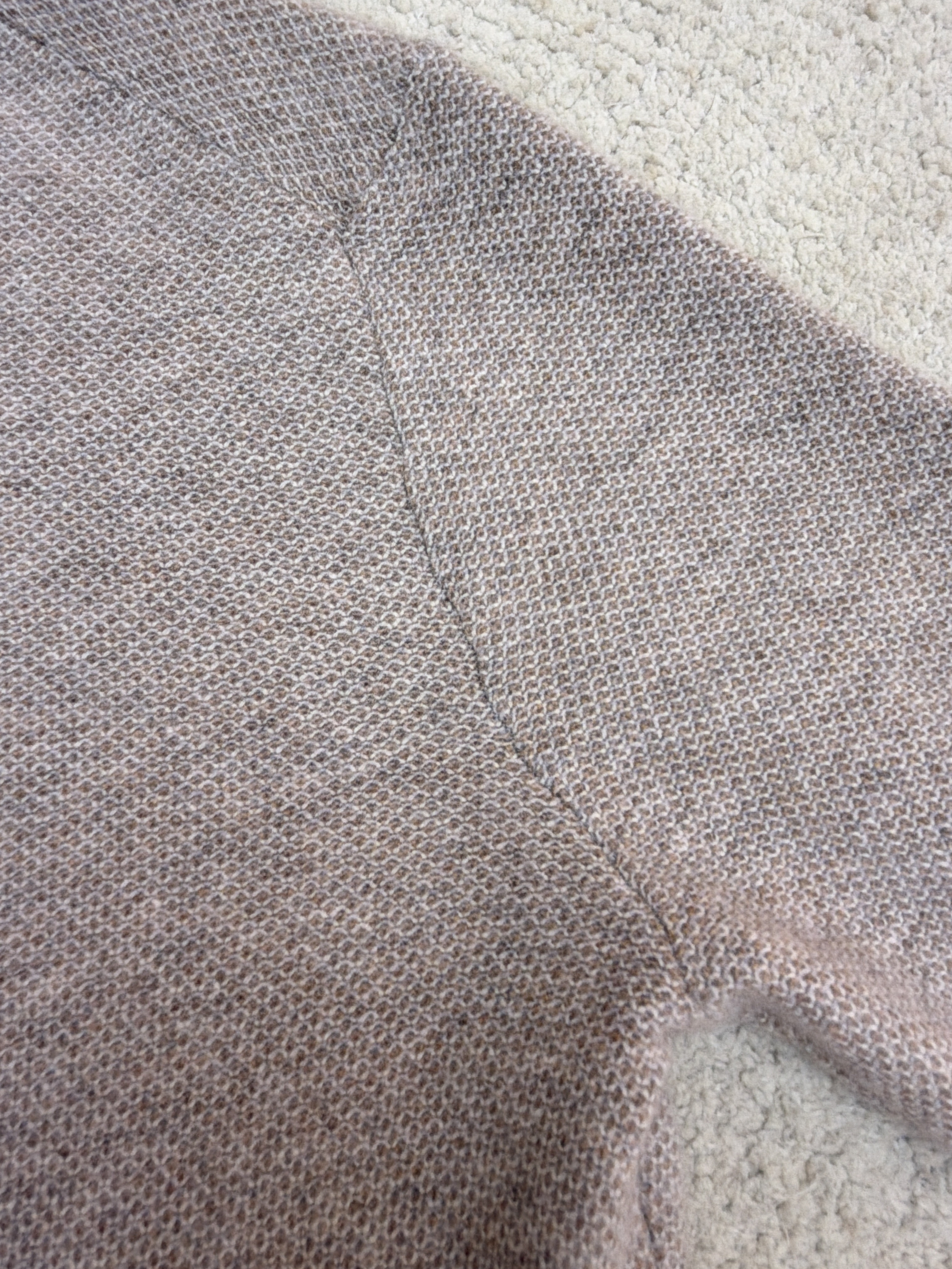 Loro Piana LP 藤格双层领套头针织毛衣 针织衫 外套 长袖 秋冬 木色 深木色 B5