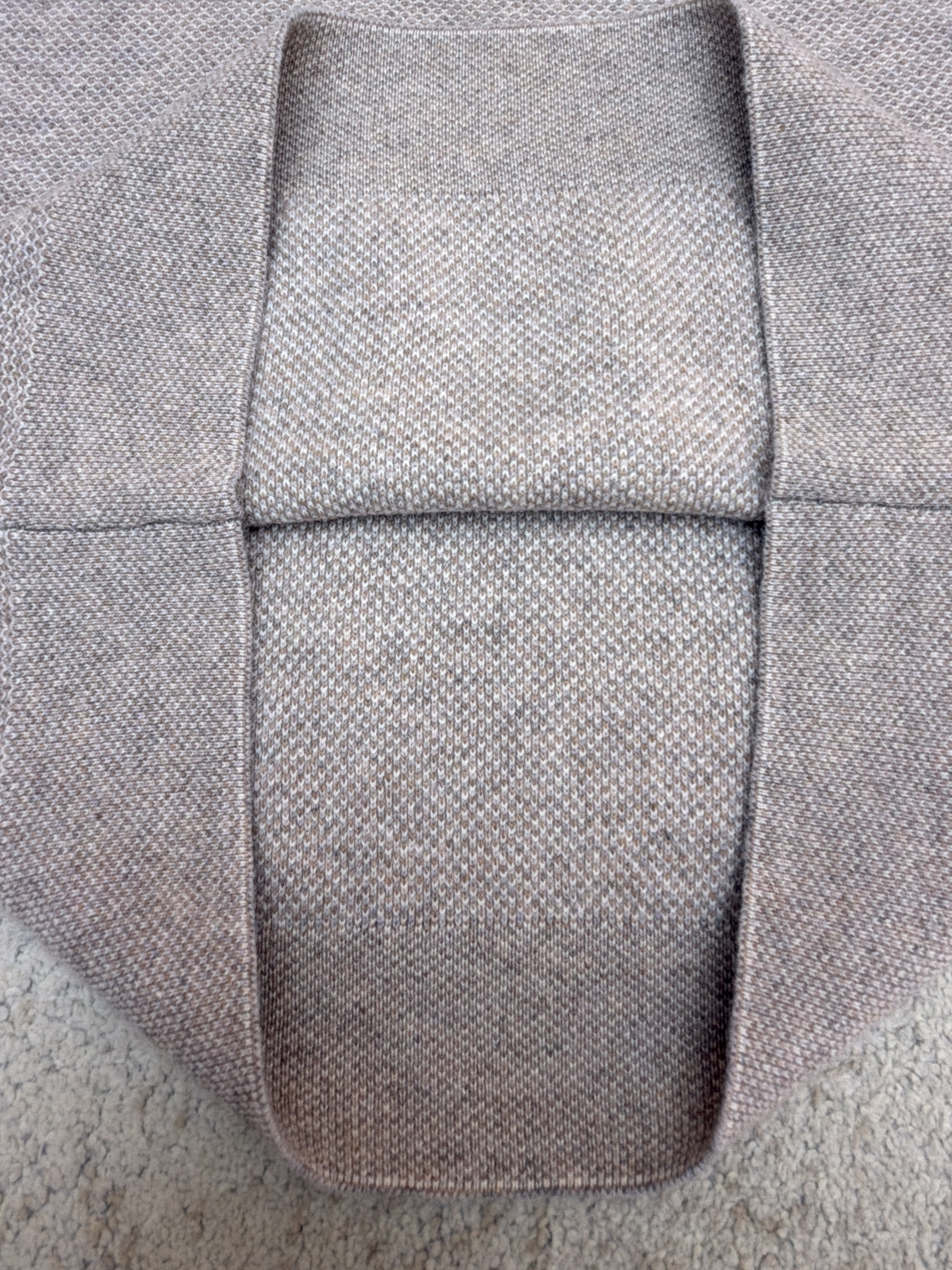 Loro Piana LP 藤格双层领套头针织毛衣 针织衫 外套 长袖 秋冬 木色 深木色 B5