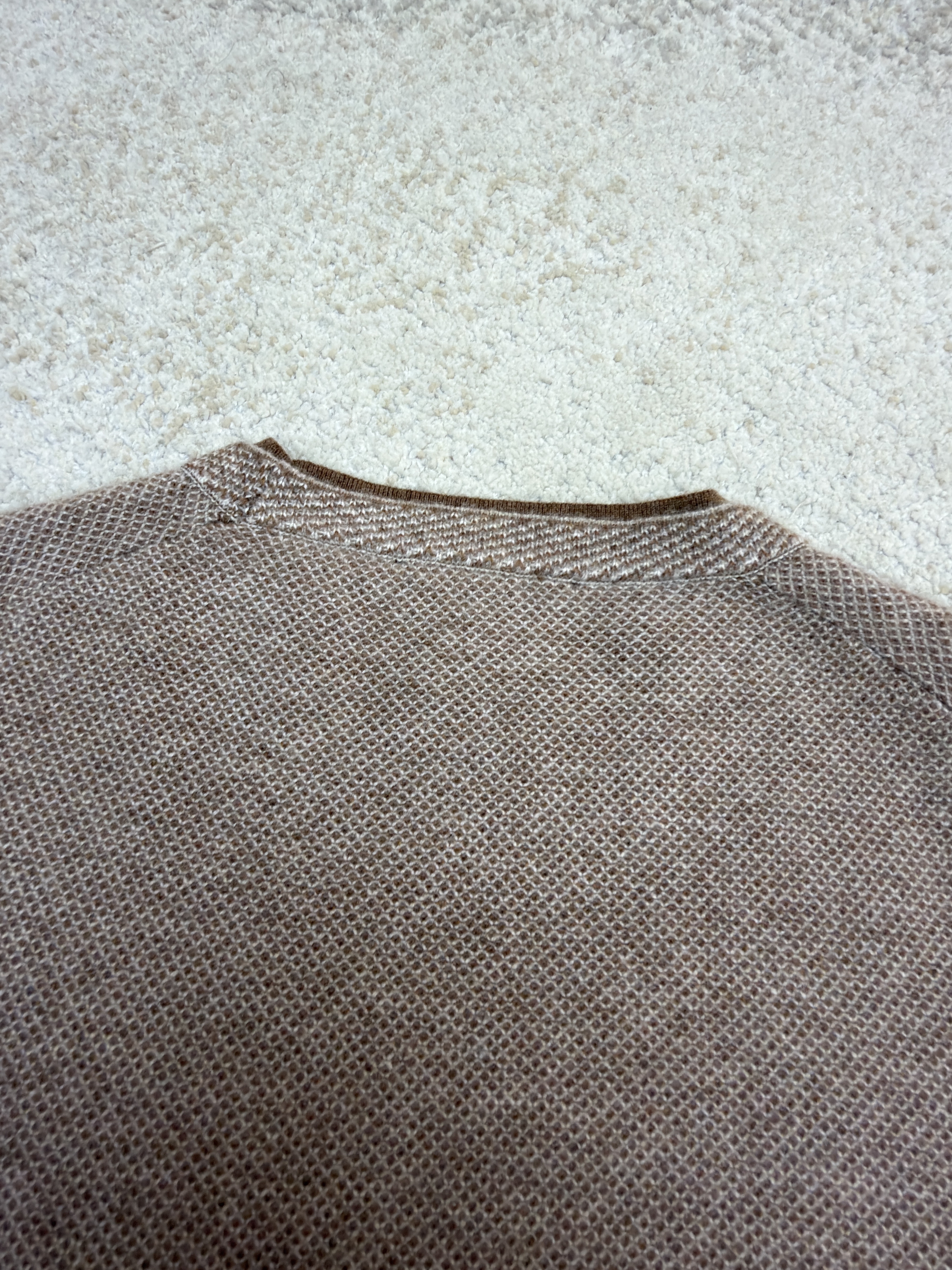 Loro Piana LP 藤格双层领套头针织毛衣 针织衫 外套 长袖 秋冬 木色 深木色 B5