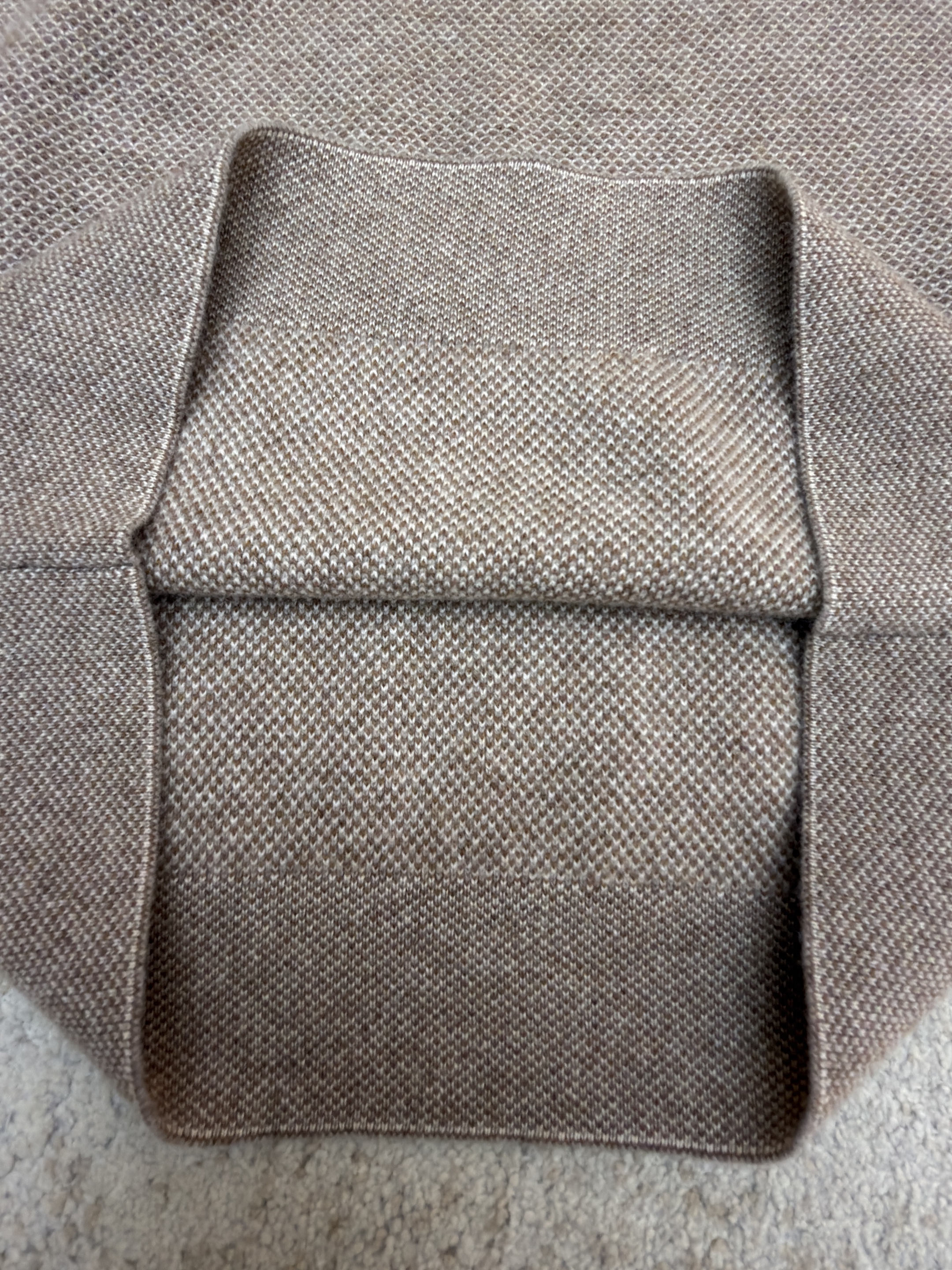 Loro Piana LP 藤格双层领套头针织毛衣 针织衫 外套 长袖 秋冬 木色 深木色 B5