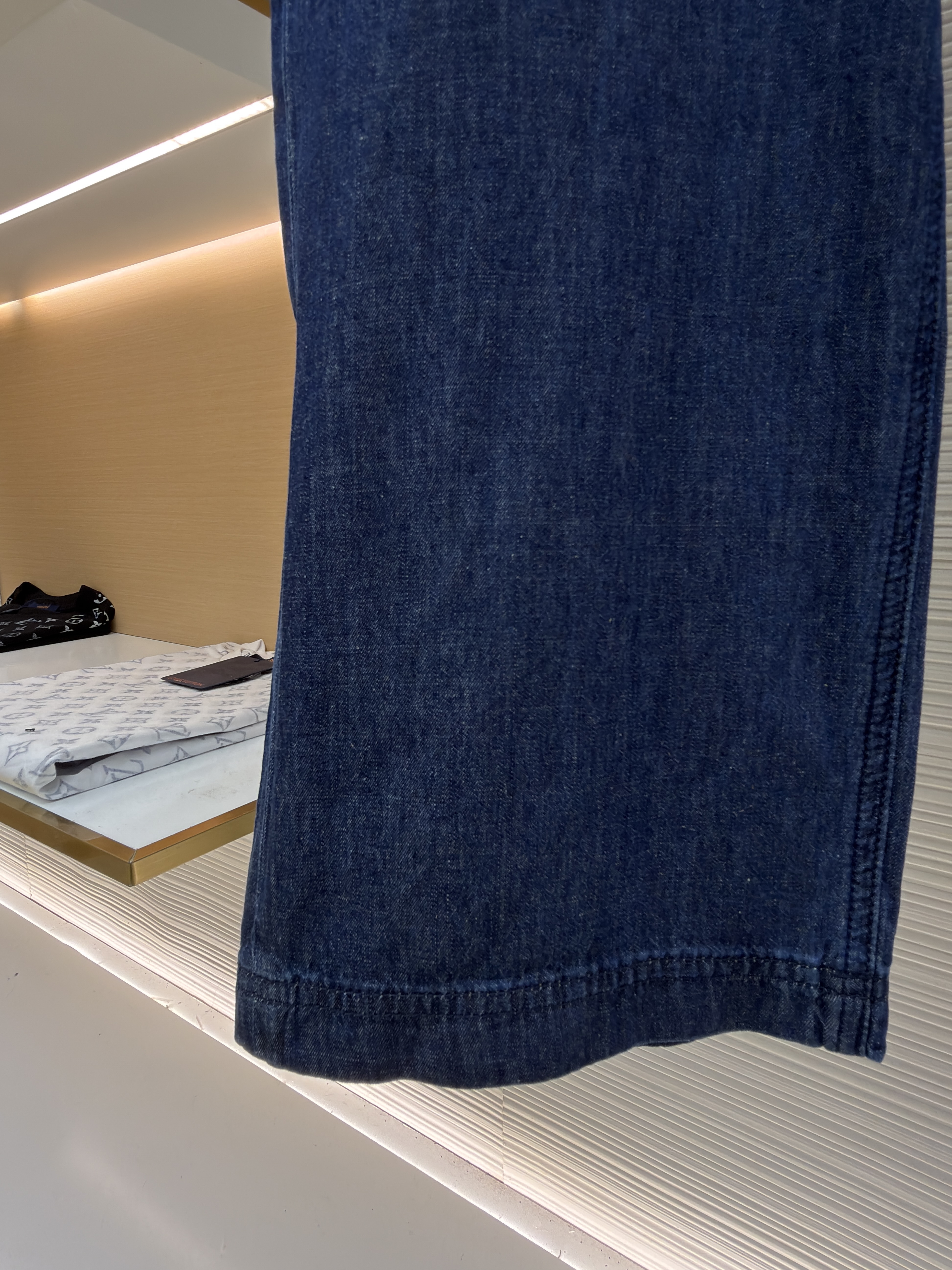 FENDI 芬迪 绣花标识牛仔裤 长裤 裤子 休闲裤 浅蓝色 B0