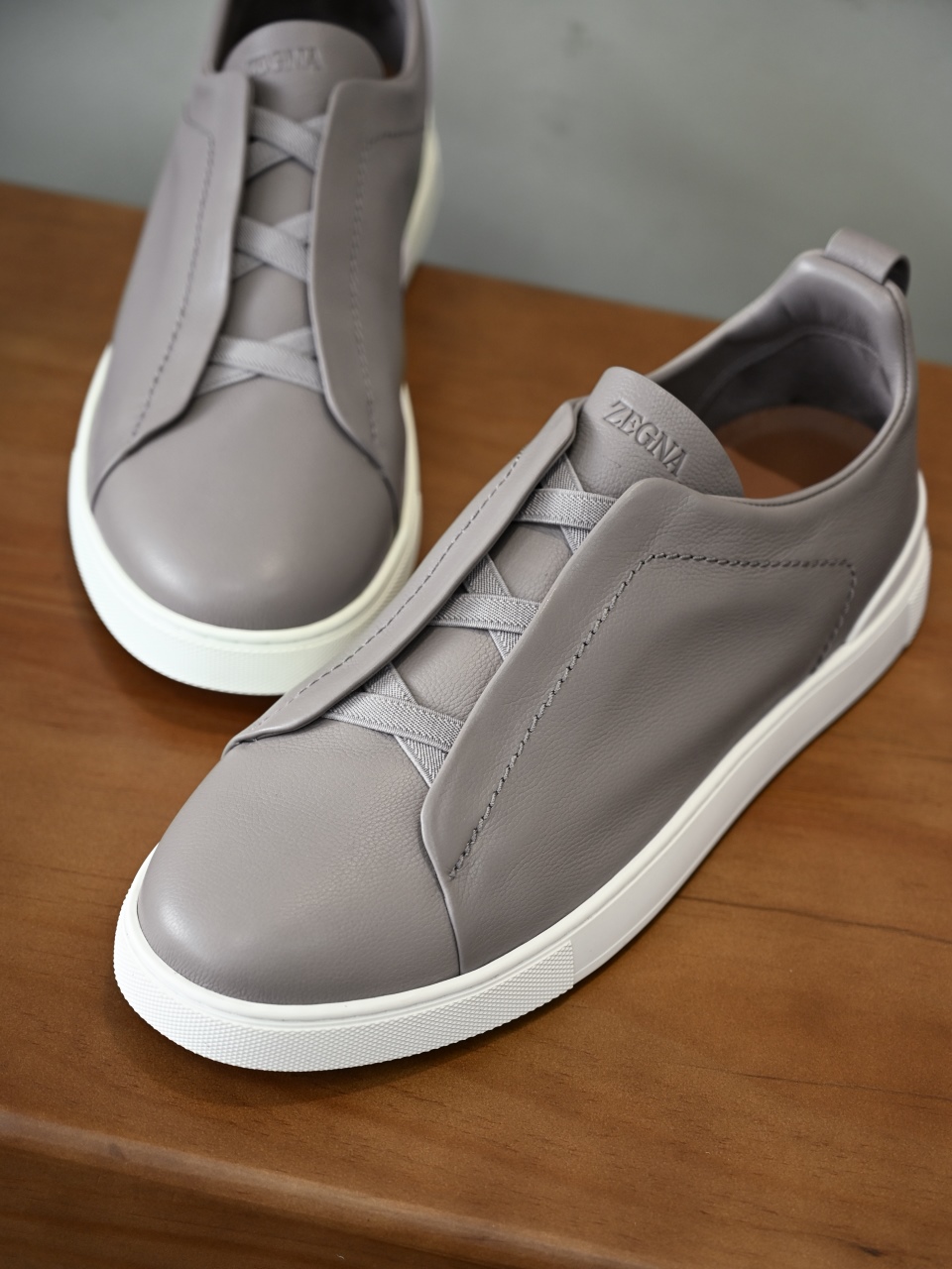 ZE2617 杰尼亚 Zegna Triple -(Smooth Leather) Laceless Sneakers -C0-03-LHOTA-S5207Z-PRO