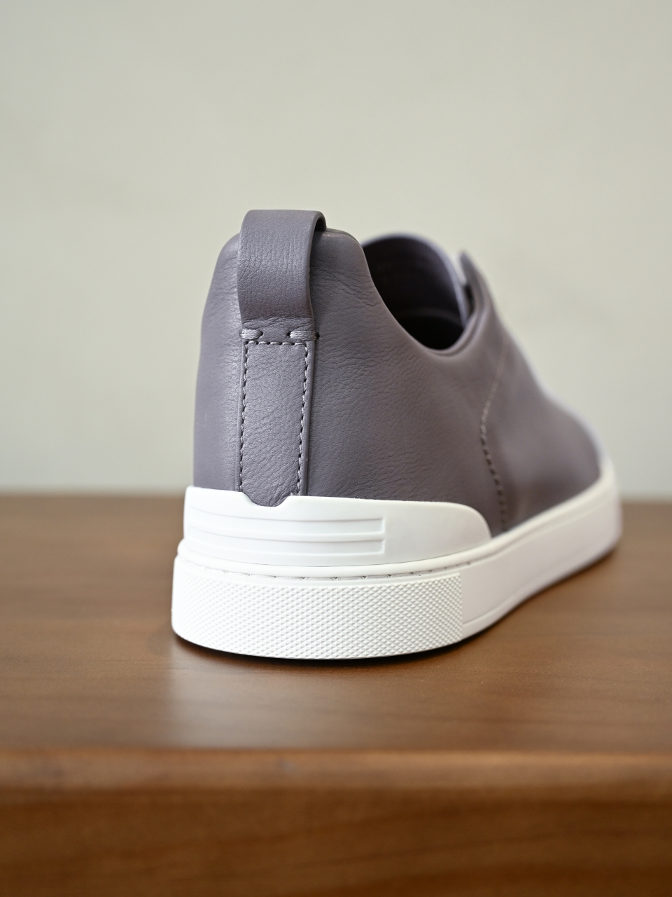 ZE2617 杰尼亚  Zegna Triple -(Smooth Leather) Laceless Sneakers -C0-04-LHOTA-S5207