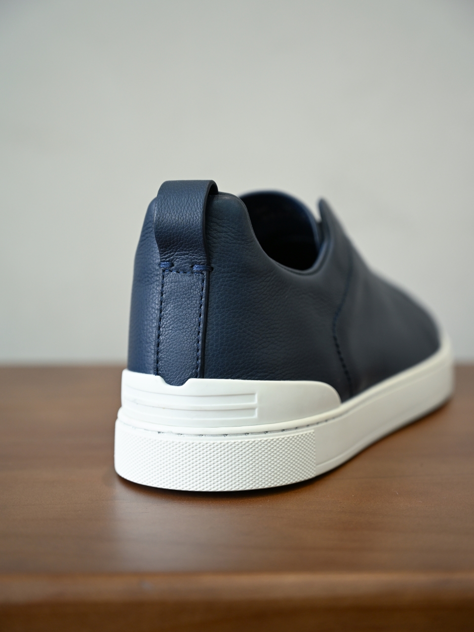 ZE2617 杰尼亚  Zegna Triple -(Smooth Leather) Laceless Sneakers -C0-06-LHOTA-S5207