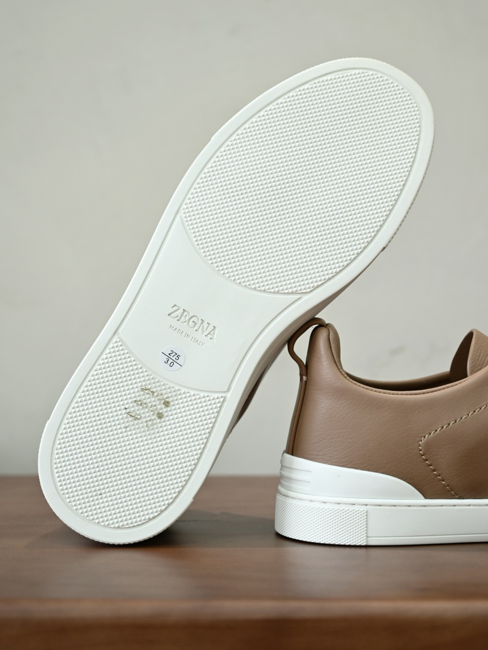 ZE2617 杰尼亚 Zegna Triple -(Smooth Leather) Laceless Sneakers -C0-06-LHOTA-S5207