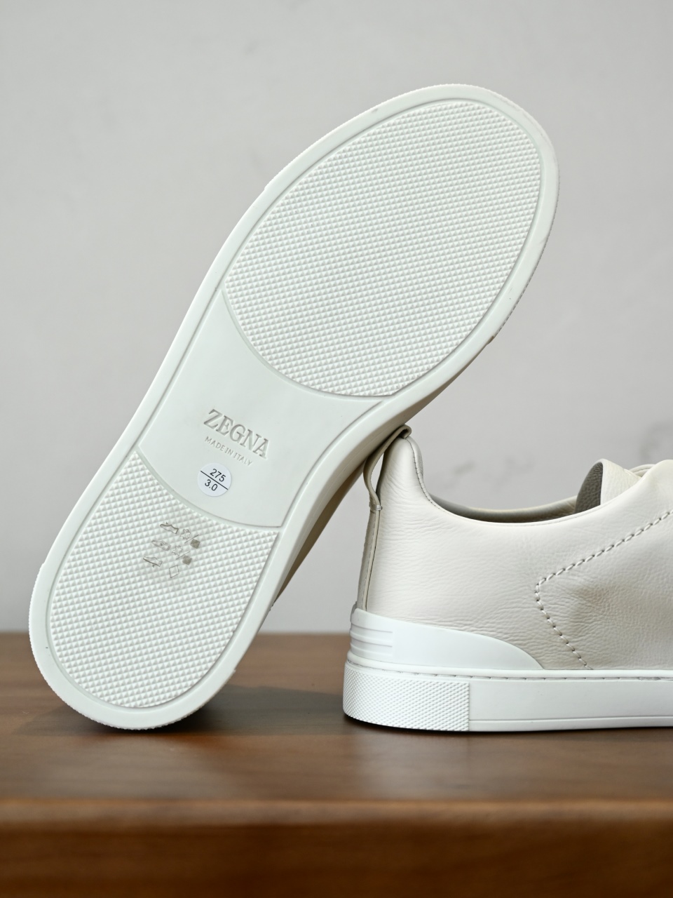 ZE2617 杰尼亚 Zegna Triple -(Smooth Leather) Laceless Sneakers -C0-10-LHOTA-S5207