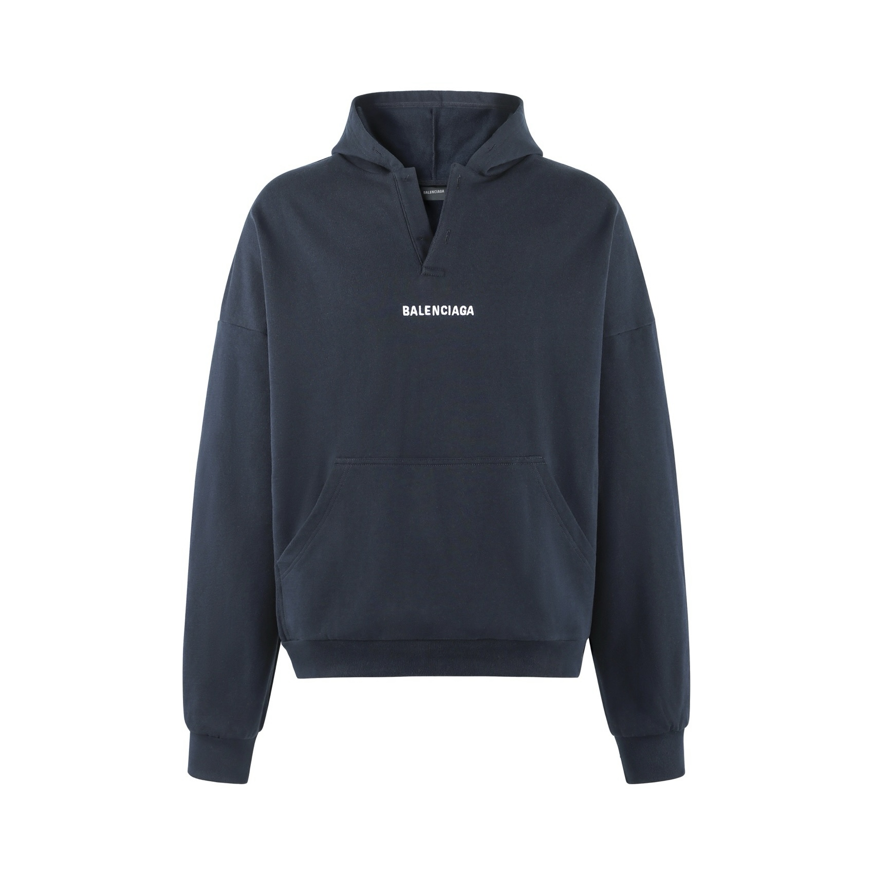 Balenciaga 巴黎世家 字母刺绣连帽卫衣 外套 连帽衫 长袖 秋冬 黑色 白色 B0