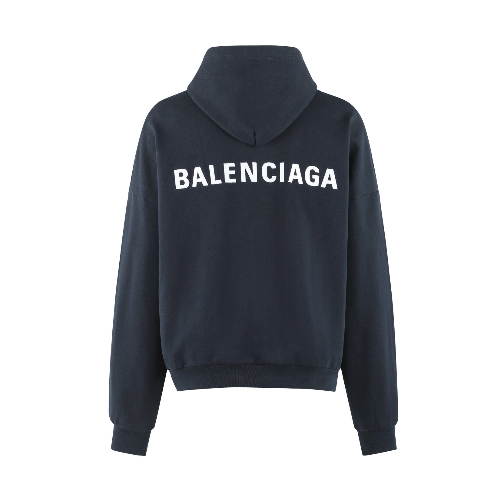Balenciaga 巴黎世家 字母刺绣连帽卫衣 外套 连帽衫 长袖 秋冬 黑色 白色 B0