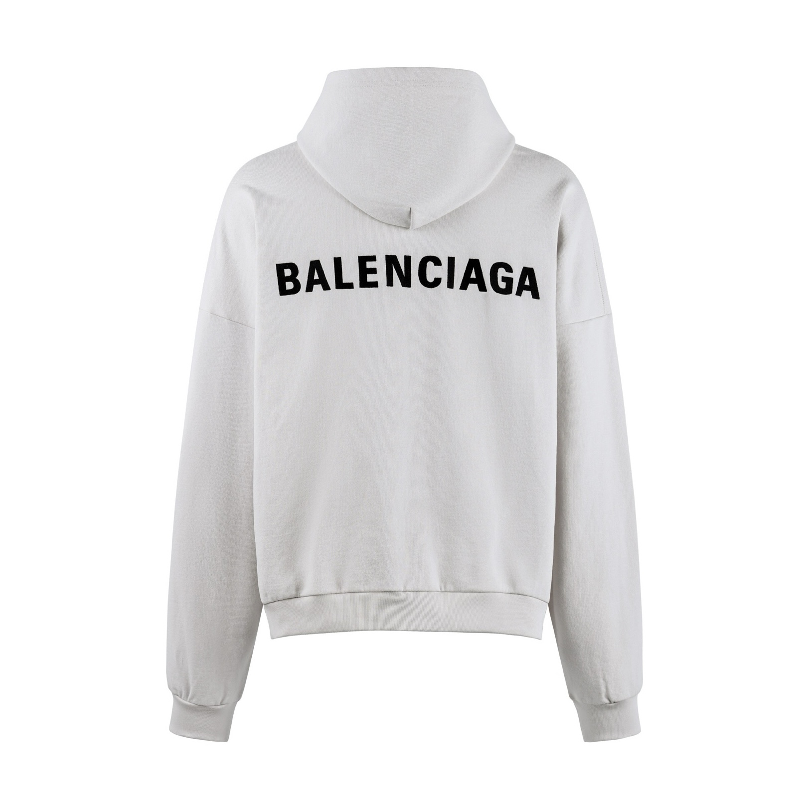 Balenciaga 巴黎世家 字母刺绣连帽卫衣 外套 连帽衫 长袖 秋冬 黑色 白色 B0