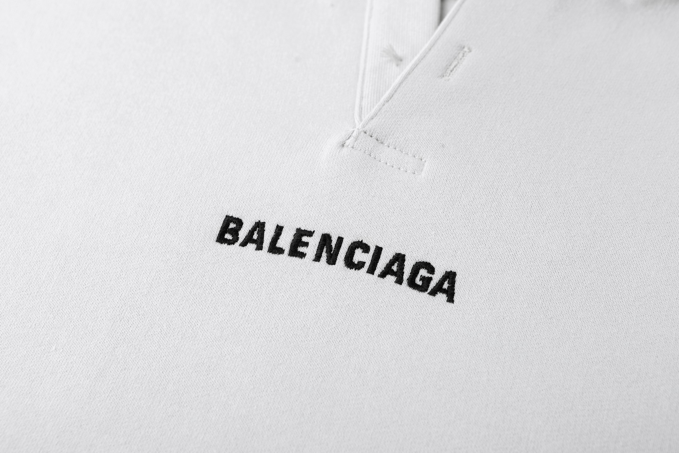Balenciaga 巴黎世家 字母刺绣连帽卫衣 外套 连帽衫 长袖 秋冬 黑色 白色 B0