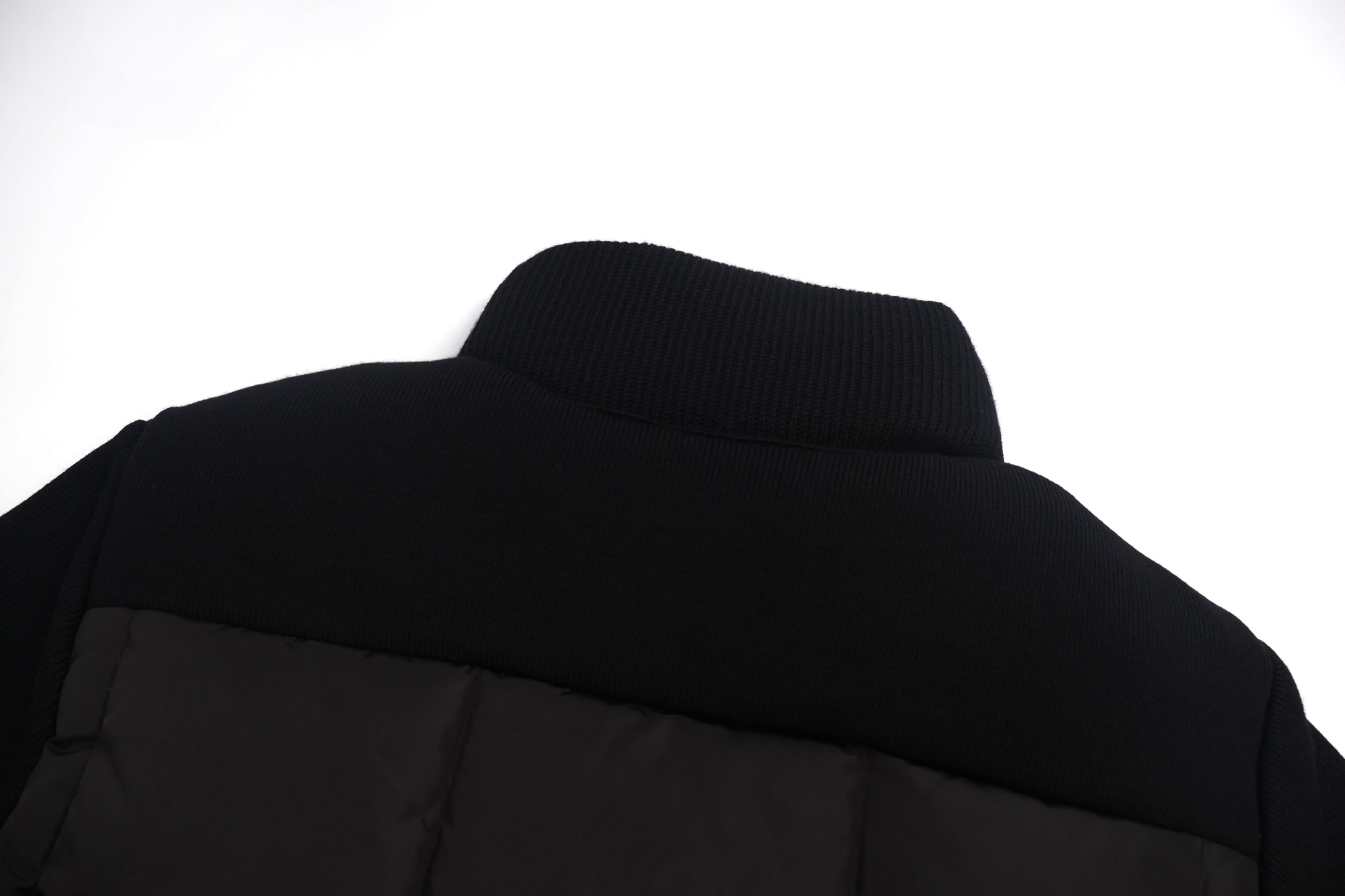 Moncler 蒙口 Padded Corduroy系列 针织拼袖拉链立领羽绒服 夹克 长袖 外套 女款 保暖 白色 黑色 C5