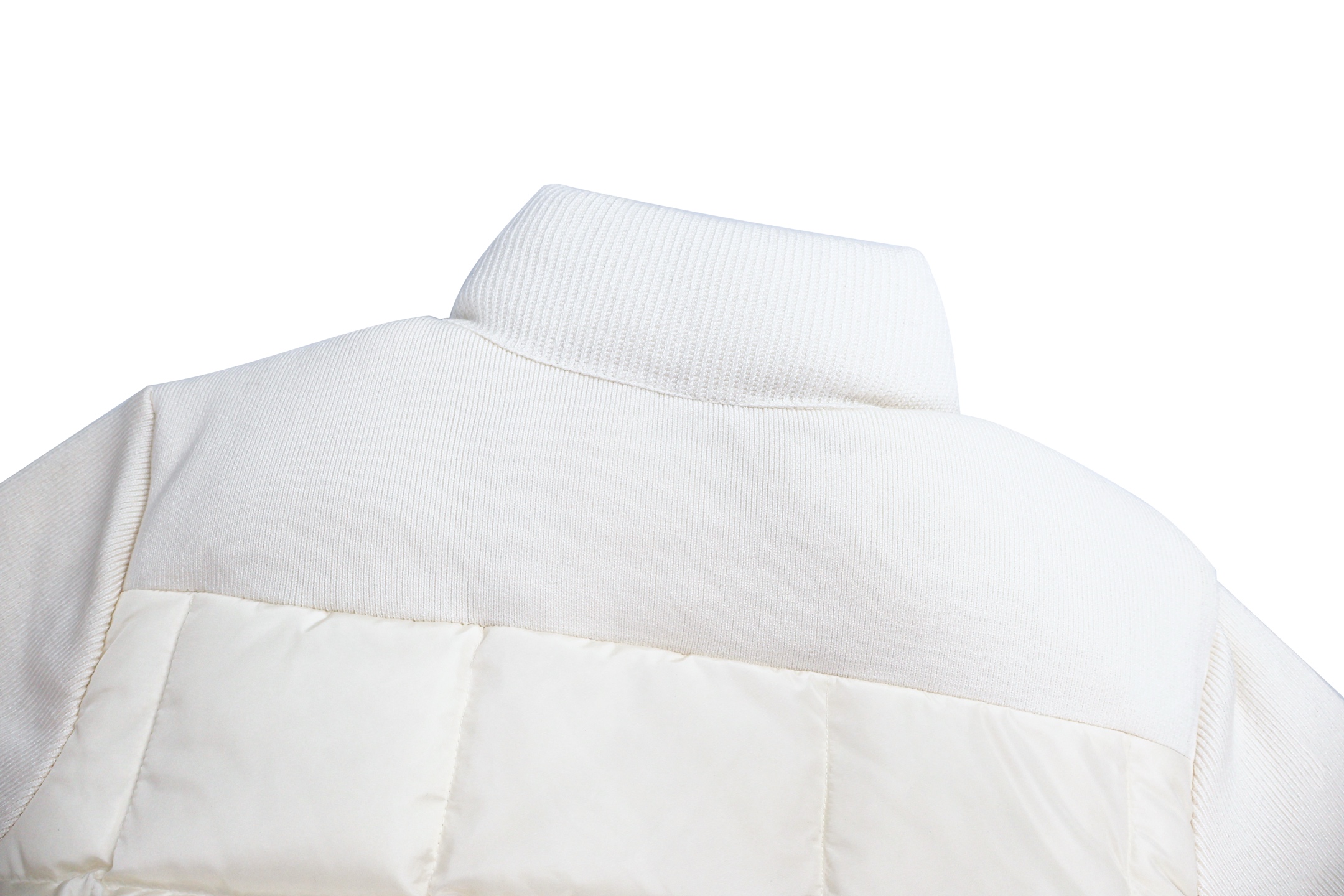 Moncler 蒙口 Padded Corduroy系列 针织拼袖拉链立领羽绒服 夹克 长袖 外套 女款 保暖 白色 黑色 C5