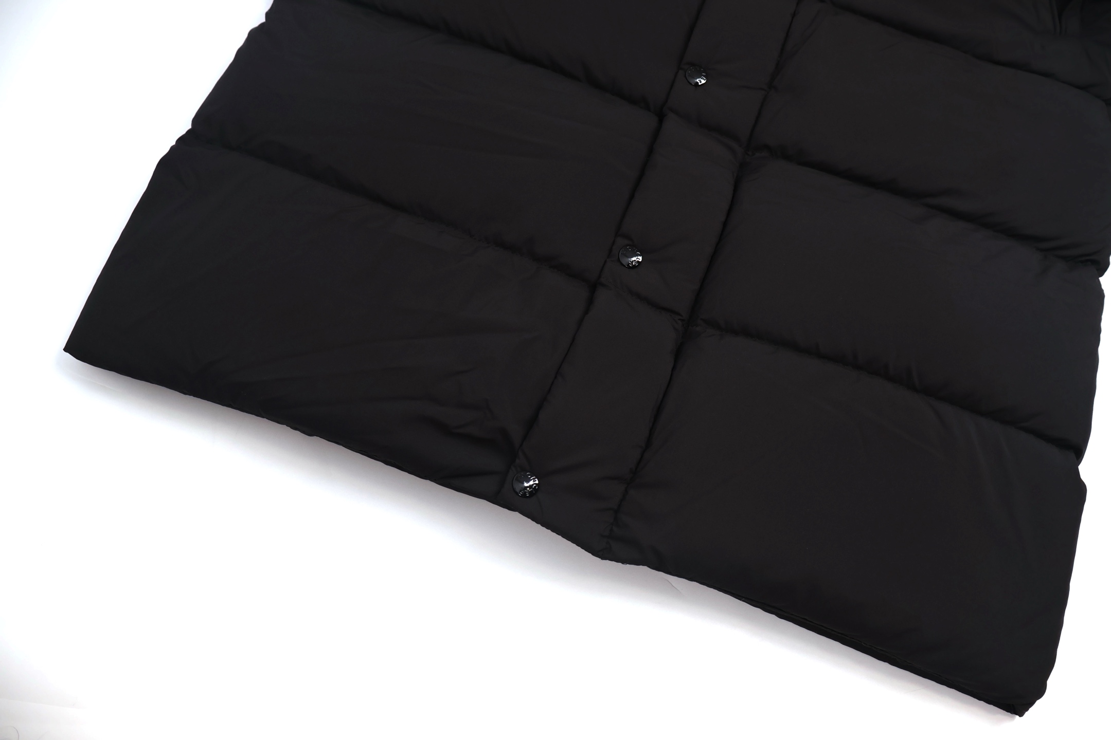 Moncler 蒙口 防风绗缝拉链连帽羽绒服 长款 保暖 外套 夹克 黑色 D0 