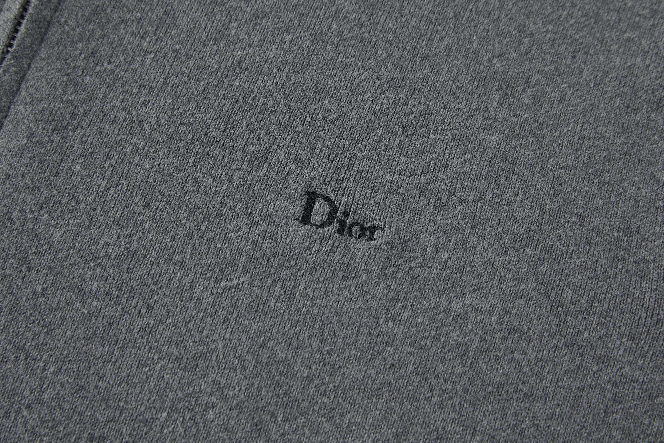 DIOR 迪奥 字母刺绣标识拉链立领开衫 毛衣 针织衫 外套 秋冬 长袖 灰色 黑色 B5